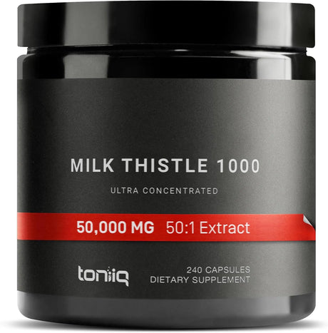 TONIIQ - Toniiq 50,000Mg. 50x Concentrated Milk Thistle Extract 240 Capsulas - The Red Vitamin MX - Suplementos Alimenticios - {{ shop.shopifyCountryName }}