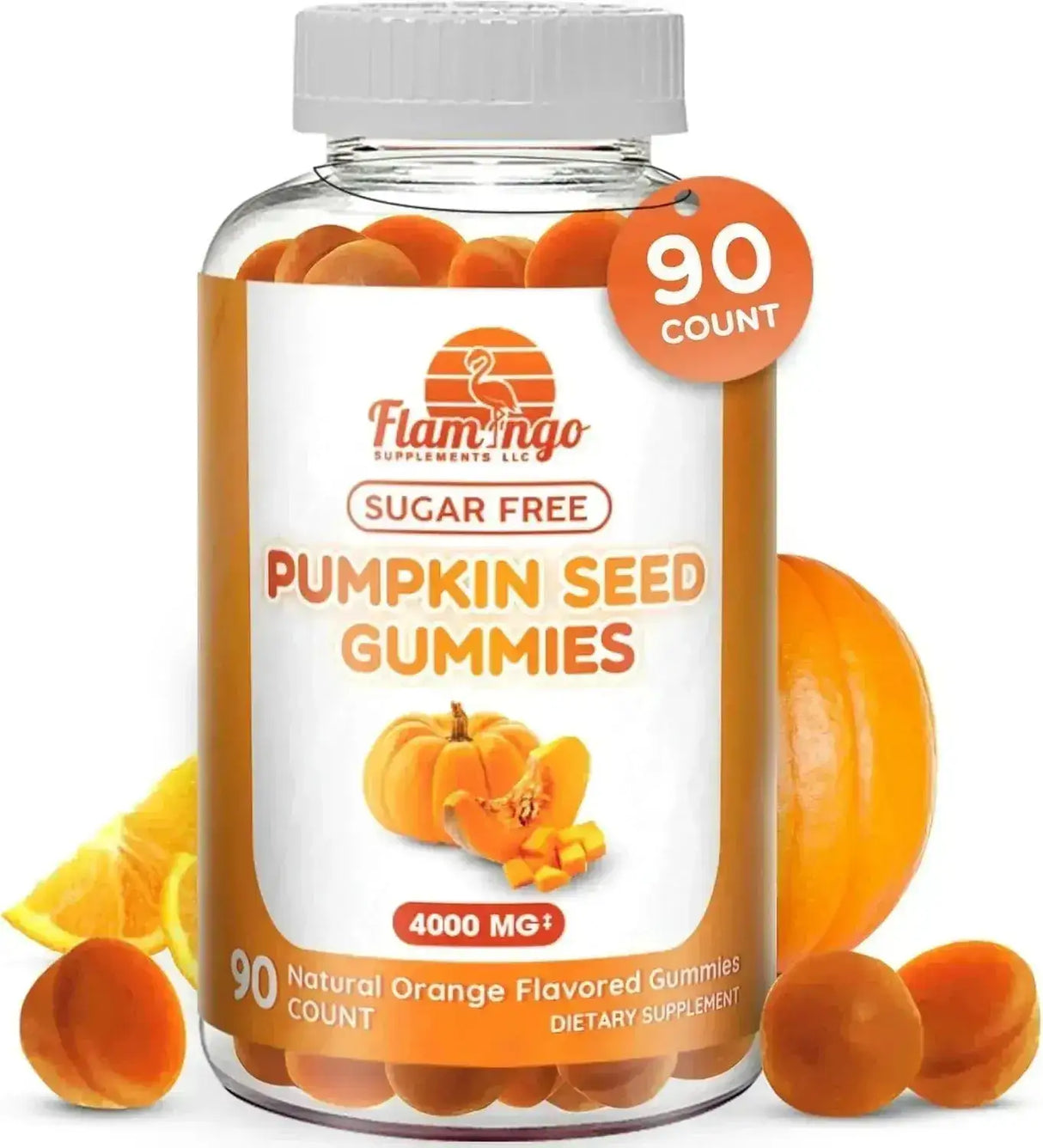 FLAMINGO SUPPLEMENTS - Flamingo Supplements Pumpkin Seed Oil Gummies 4000Mg. 90 Gomitas - The Red Vitamin MX - Suplementos Alimenticios - {{ shop.shopifyCountryName }}