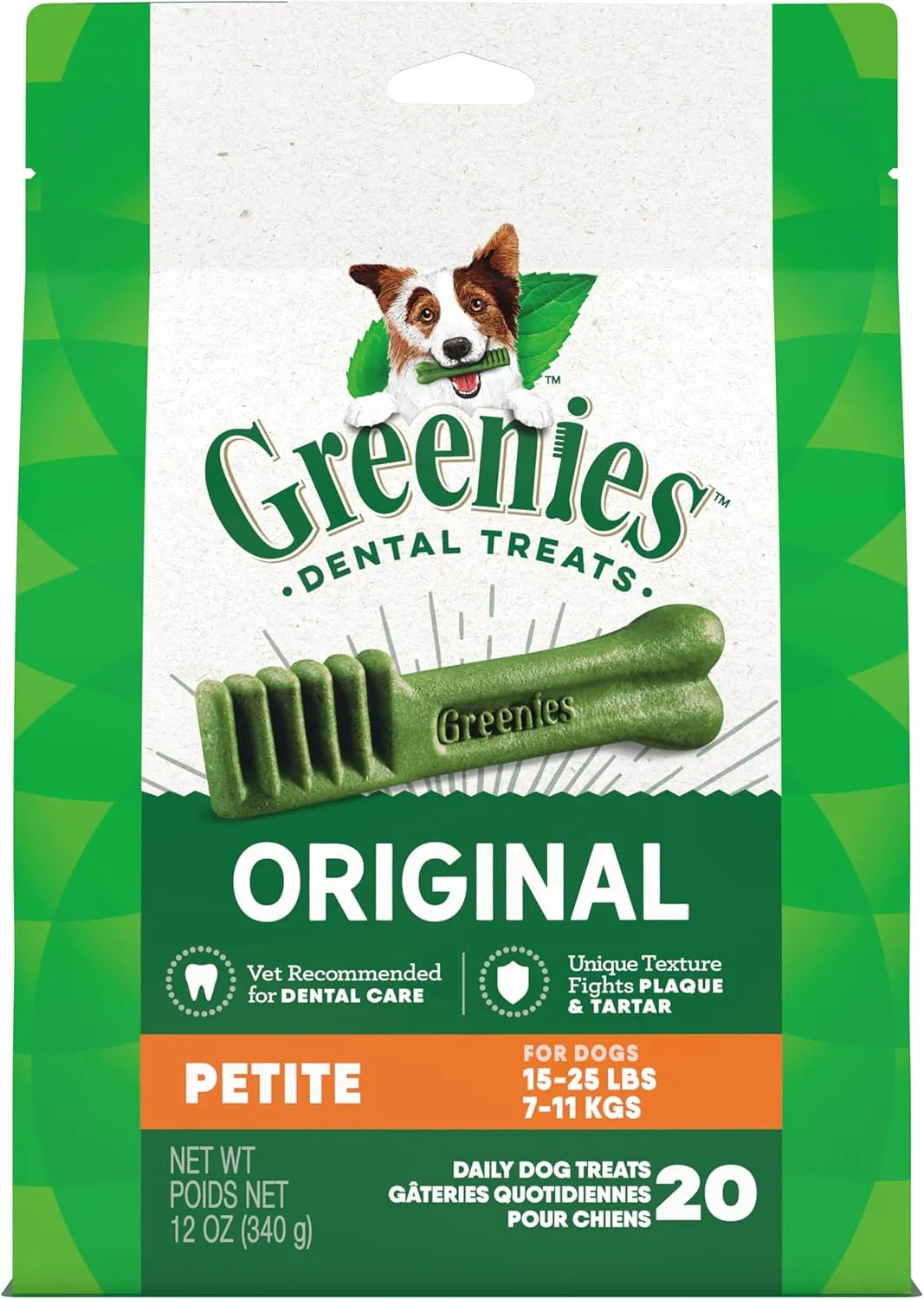 GREENIES - Greenies Original Petite Natural Dental Care Dog Treats 20 Piezas - The Red Vitamin MX - Cuidado Dental Para Perros - {{ shop.shopifyCountryName }}