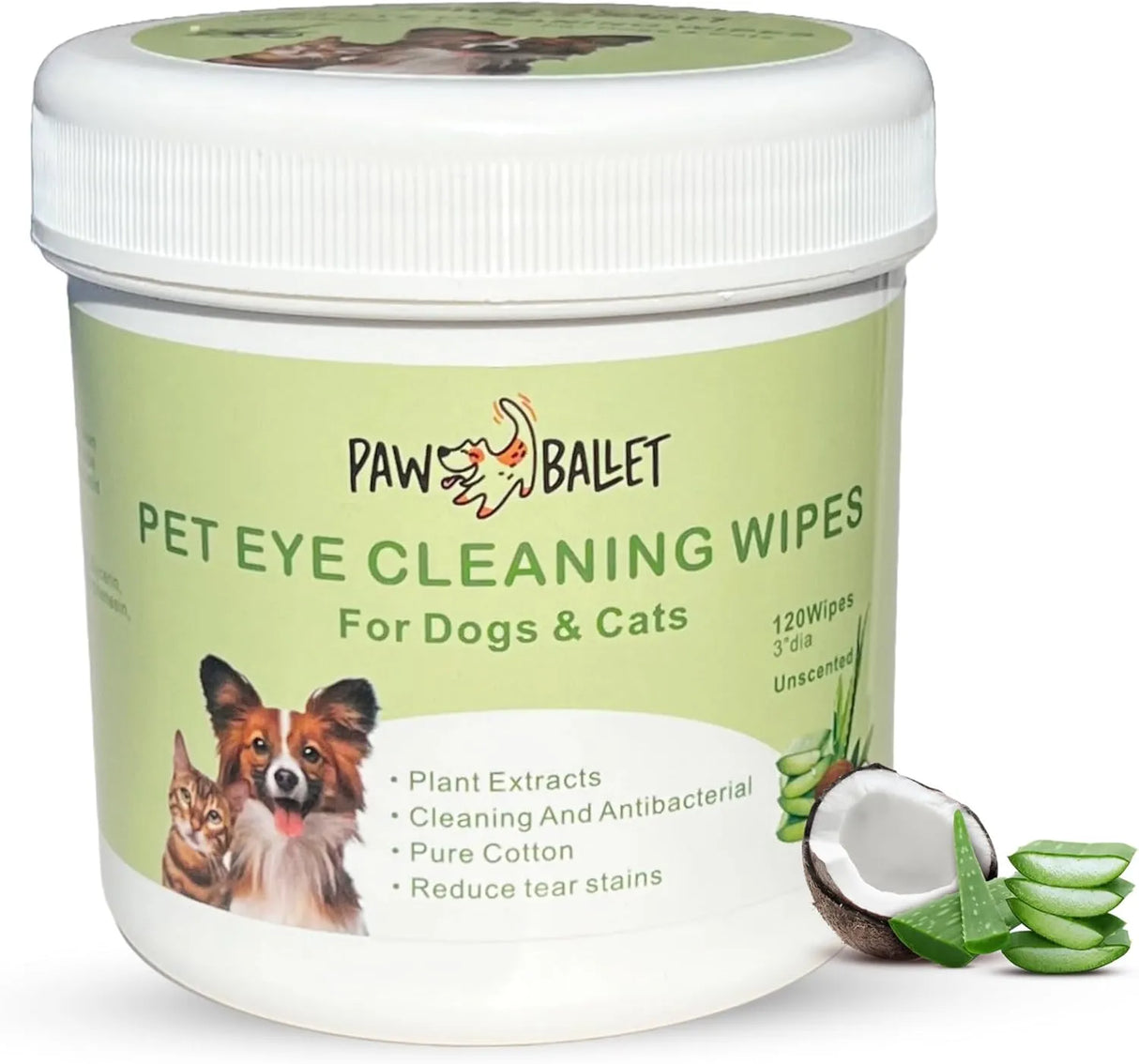 PAW BALLET - PAW BALLET Pet Eye Wipes for Cats & Dogs 120 Toallitas - The Red Vitamin MX - Cuidado De Los Ojos De Los Perros - {{ shop.shopifyCountryName }}