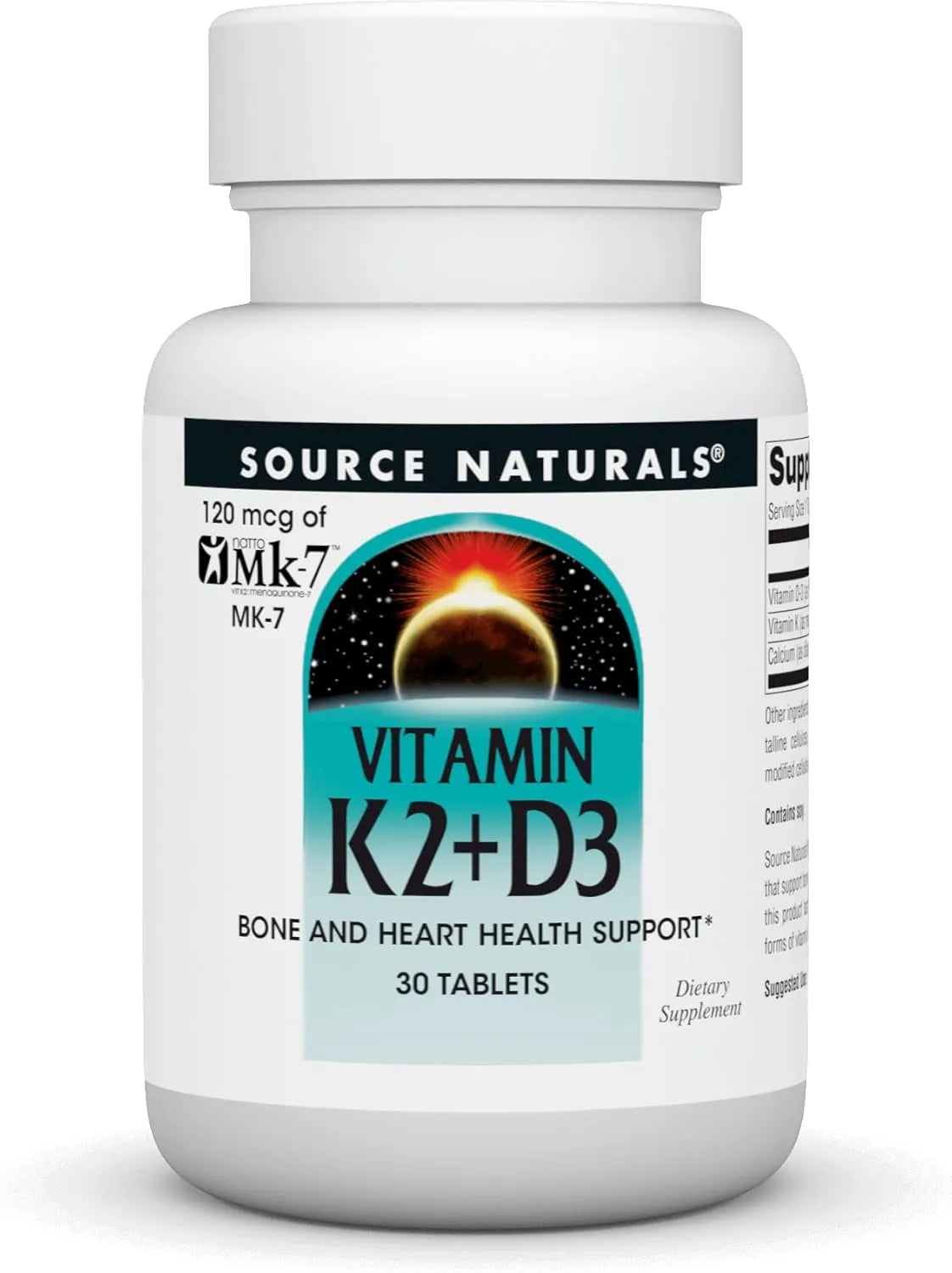 SOURCE NATURALS - Source Naturals Vitamin K2 + D3 30 Tabletas - The Red Vitamin MX - Suplementos Alimenticios - {{ shop.shopifyCountryName }}