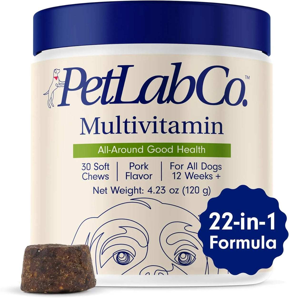 PETLAB CO. - PetLab Co. 22 in 1 Dog Multivitamin Chewable Pork Flavor 30 Masticables - The Red Vitamin MX - Multivitamínicos Para Perros - {{ shop.shopifyCountryName }}