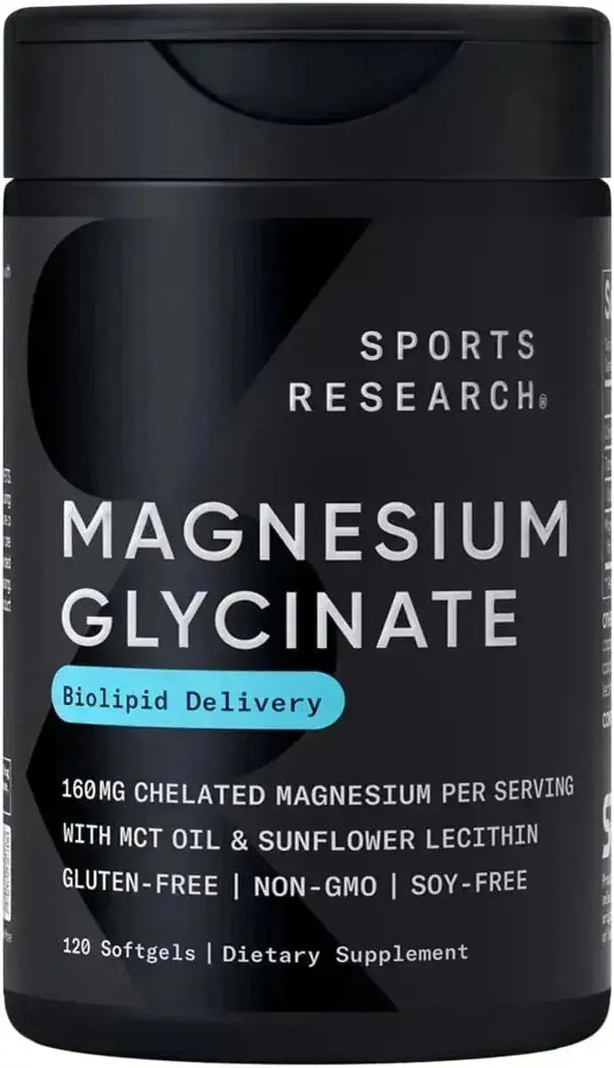 SPORTS RESEARCH - Sports Research Magnesium Glycinate 120 Capsulas - The Red Vitamin MX - Suplementos Alimenticios - {{ shop.shopifyCountryName }}