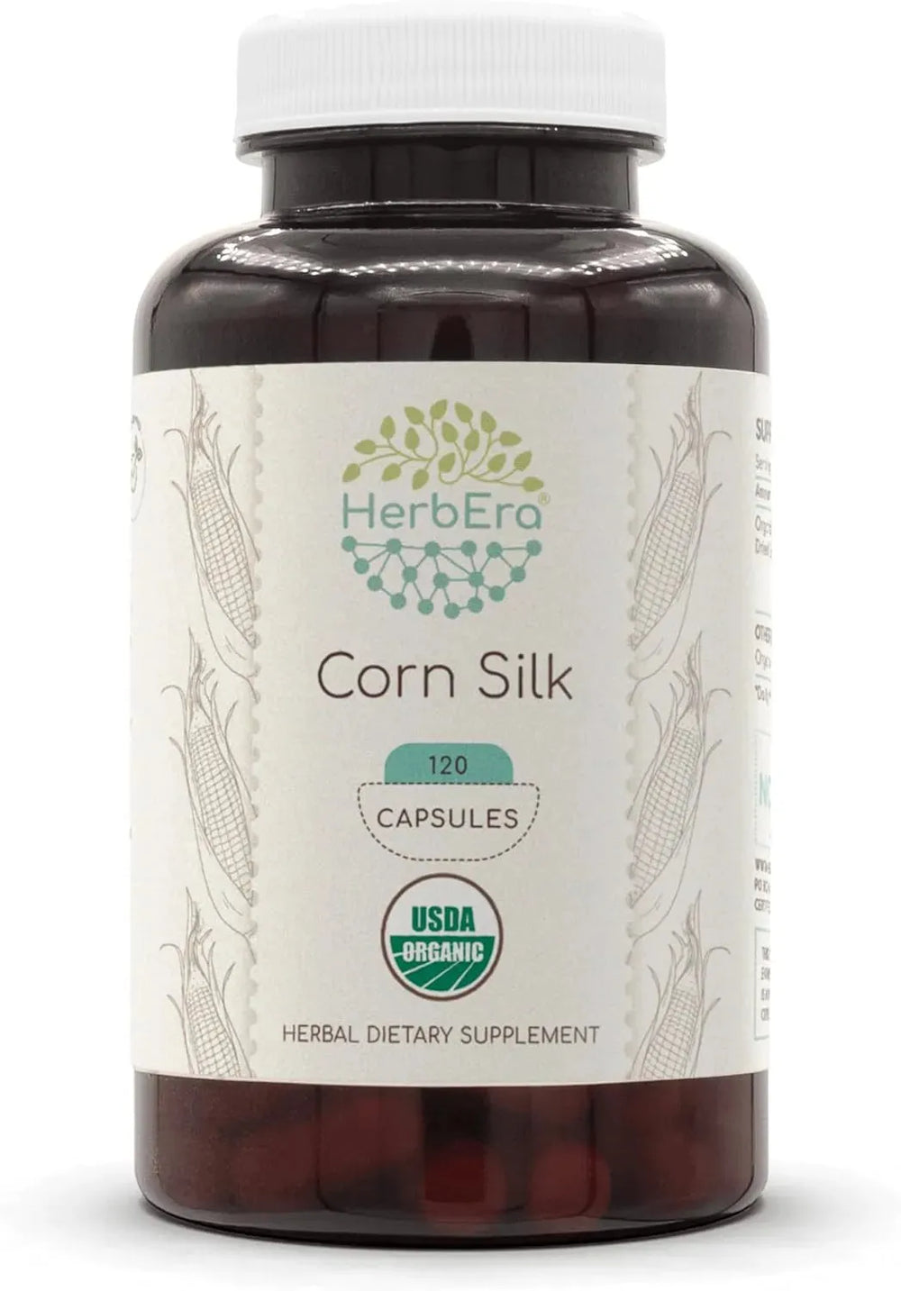 HERBERA - HerbEra Corn Silk USDA Organic 120 Capsulas - The Red Vitamin MX - Suplementos Alimenticios - {{ shop.shopifyCountryName }}