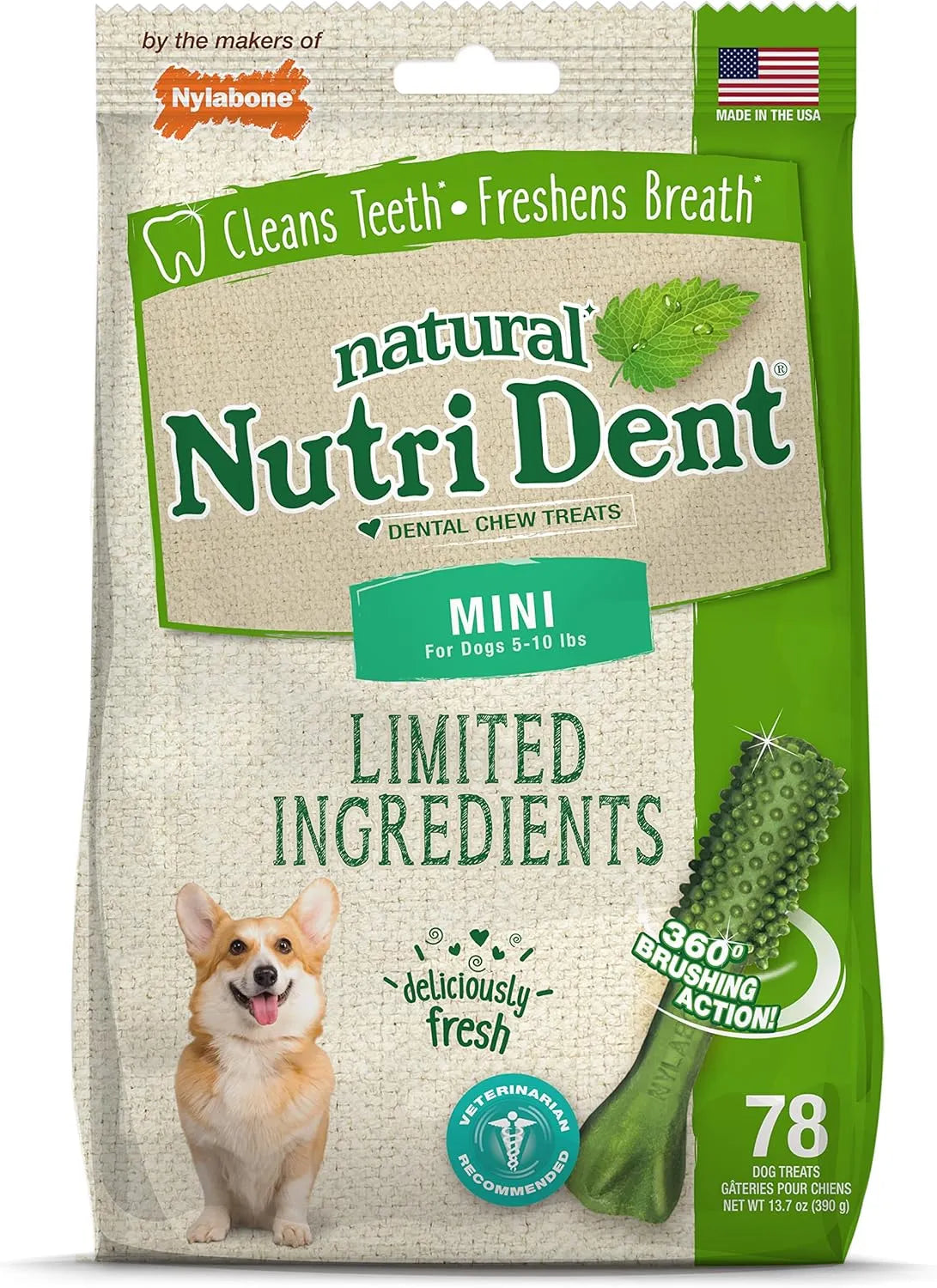 NYLABONE - Nylabone Nutri Dent Dog Dental Chews Mini 78 Piezas - The Red Vitamin MX - Cuidado Dental Para Perros - {{ shop.shopifyCountryName }}