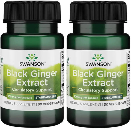 SWANSON - Swanson Black Ginger Extract 100Mg. 30 Capsulas 2 Pack - The Red Vitamin MX - Suplementos Alimenticios - {{ shop.shopifyCountryName }}