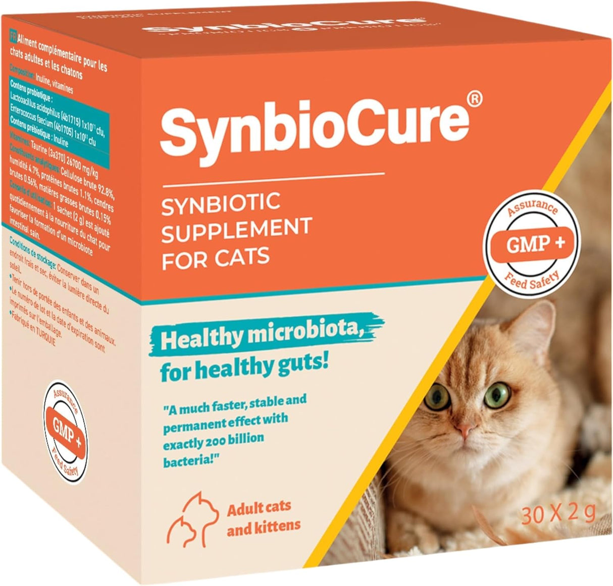 SynbioCure Probiotics & Prebiotics for Cats 30 Paquetes