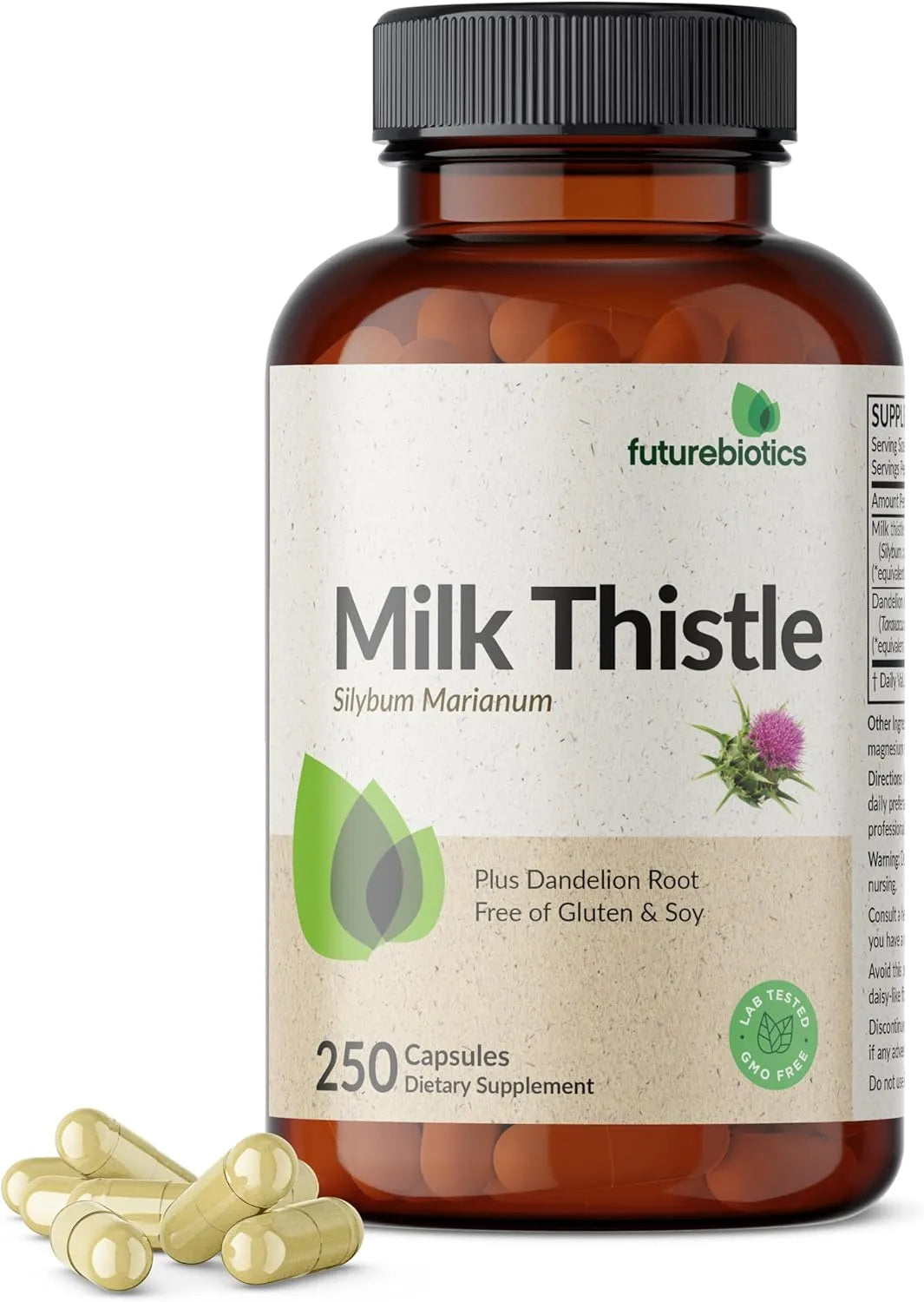 FUTUREBIOTICS - Futurebiotics Milk Thistle Silymarin Marianum 1000Mg. 250 Capsulas - The Red Vitamin MX - Suplementos Alimenticios - {{ shop.shopifyCountryName }}