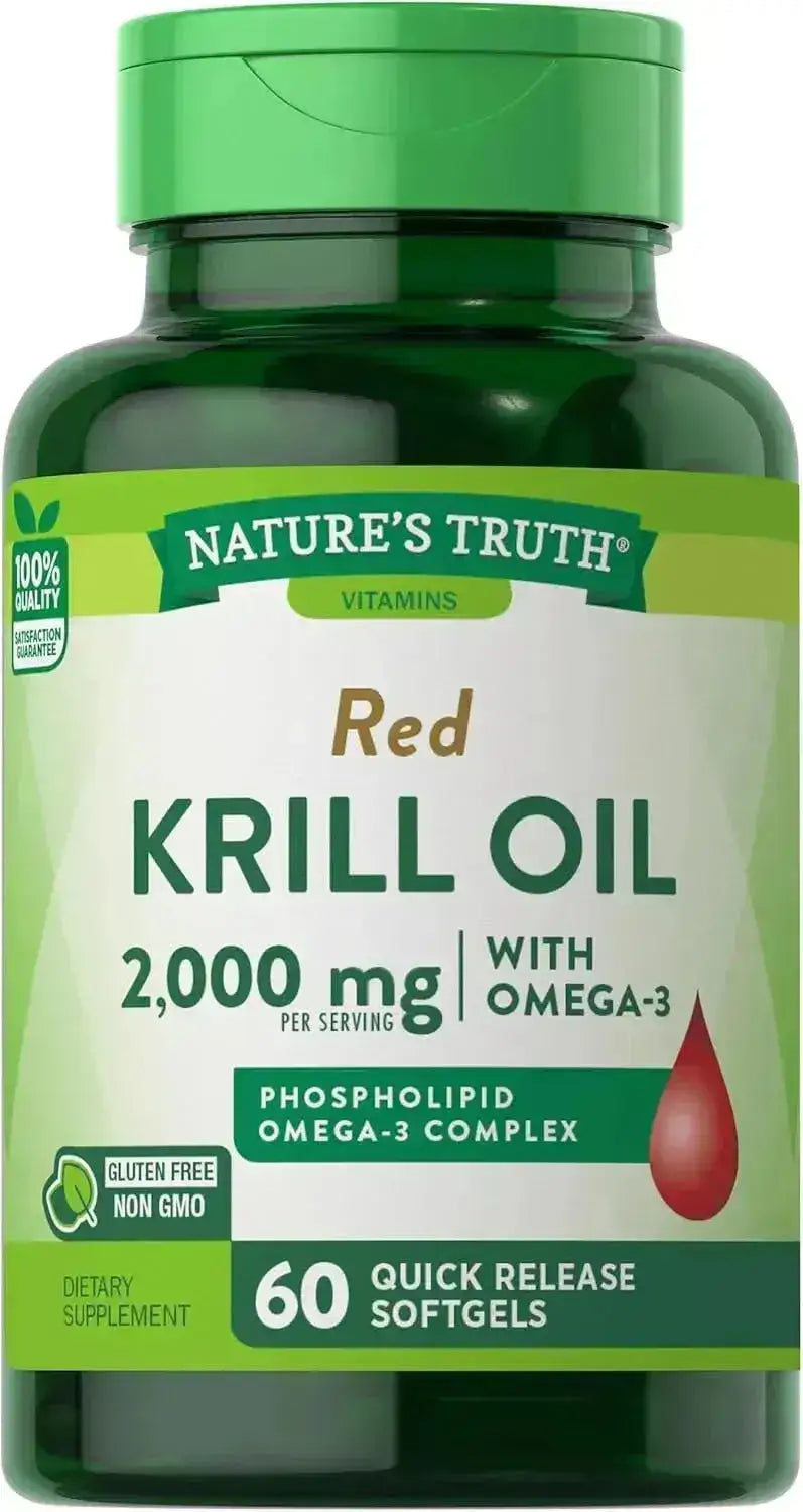 NATURE'S TRUTH - Nature's Truth Krill Oil 2000Mg. 60 Capsulas Blandas - The Red Vitamin MX - Suplementos Alimenticios - {{ shop.shopifyCountryName }}