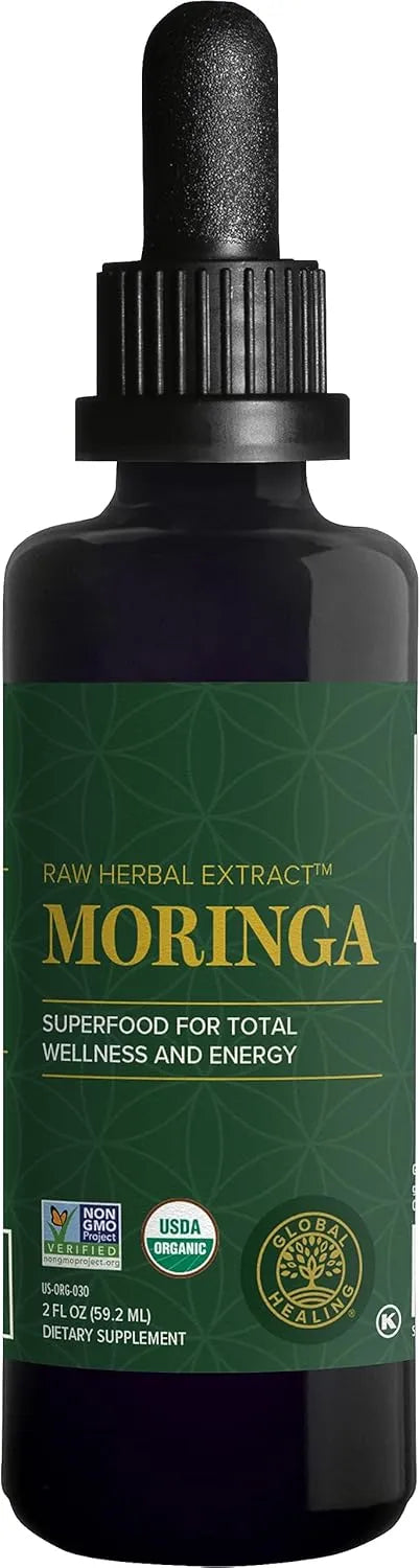 GLOBAL HEALING CENTER - Global Healing Center Organic Moringa Oleifera Extract Liquid Drops 2 Fl.Oz. - The Red Vitamin MX - Suplementos Alimenticios - {{ shop.shopifyCountryName }}