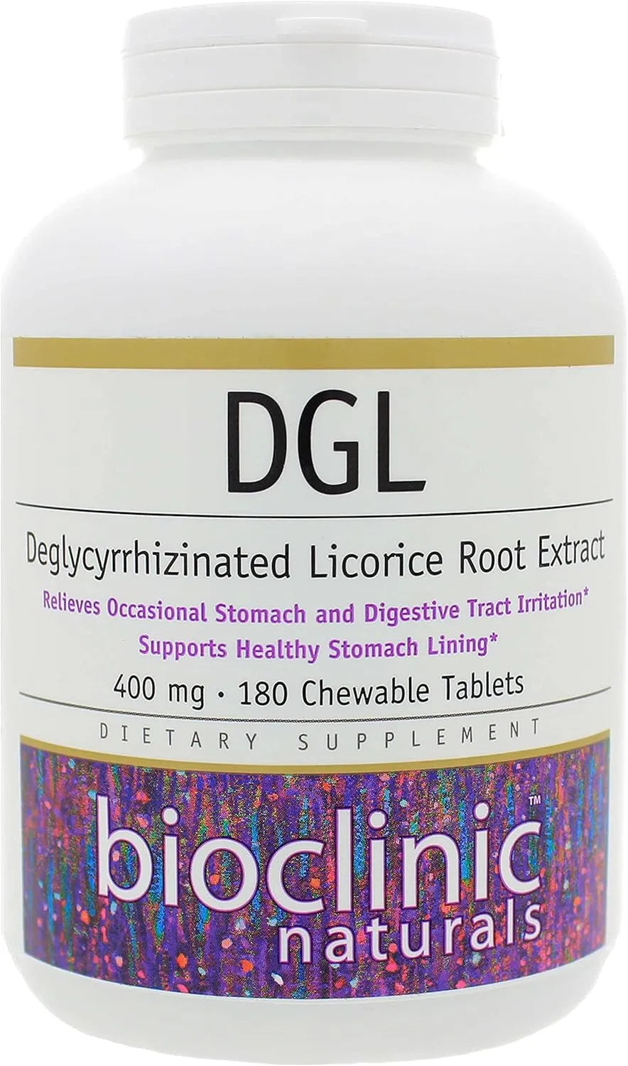 BIOCLINIC NATURALS - Bioclinic Naturals DGL 400Mg. 180 Tabletas Masticables - The Red Vitamin MX - Suplementos Alimenticios - {{ shop.shopifyCountryName }}