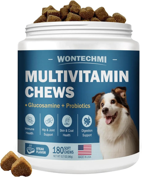 WONTECHMI - WONTECHMI Dog Multivitamin 180 Masticables - The Red Vitamin MX - Multivitamínicos Para Perros - {{ shop.shopifyCountryName }}