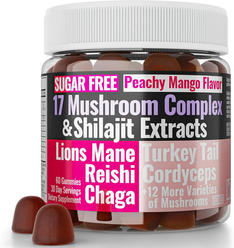 SHIZAM - SHIZAM Sugar-Free Shilajit Mushroom Complex Gummies 60 Gomitas - The Red Vitamin MX - Suplementos Alimenticios - {{ shop.shopifyCountryName }}