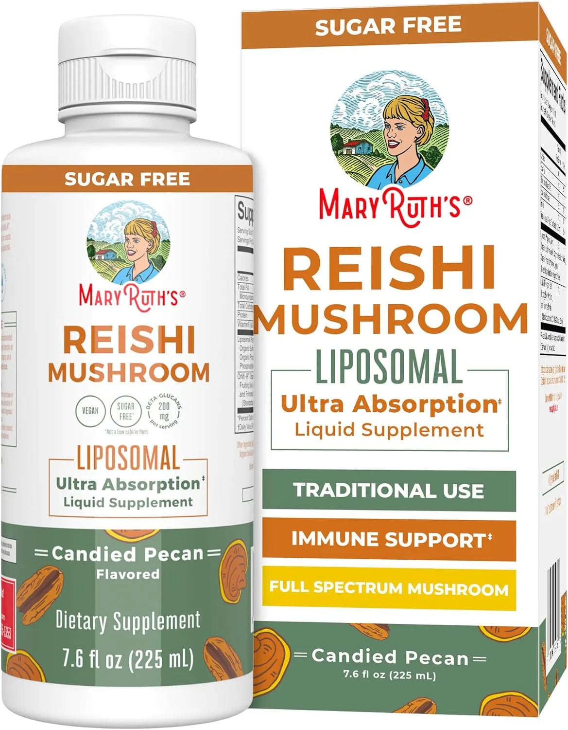 MARY RUTH ORGANICS - MaryRuth Organics Reishi Vegan Mushroom 225Ml. - The Red Vitamin MX - Suplementos Alimenticios - {{ shop.shopifyCountryName }}