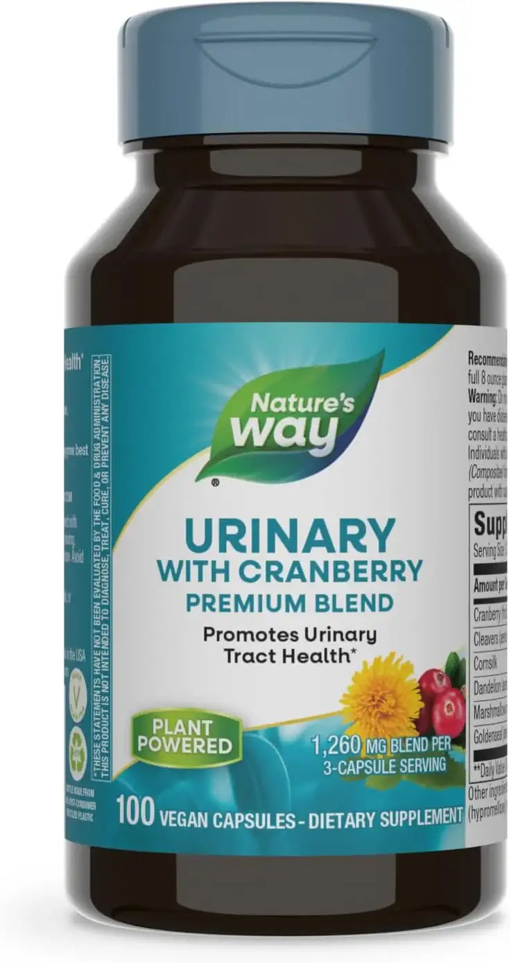 NATURE'S WAY - Nature's Way Urinary with Cranberry Premium Blend 100 Capsulas - The Red Vitamin MX - Suplementos Alimenticios - {{ shop.shopifyCountryName }}