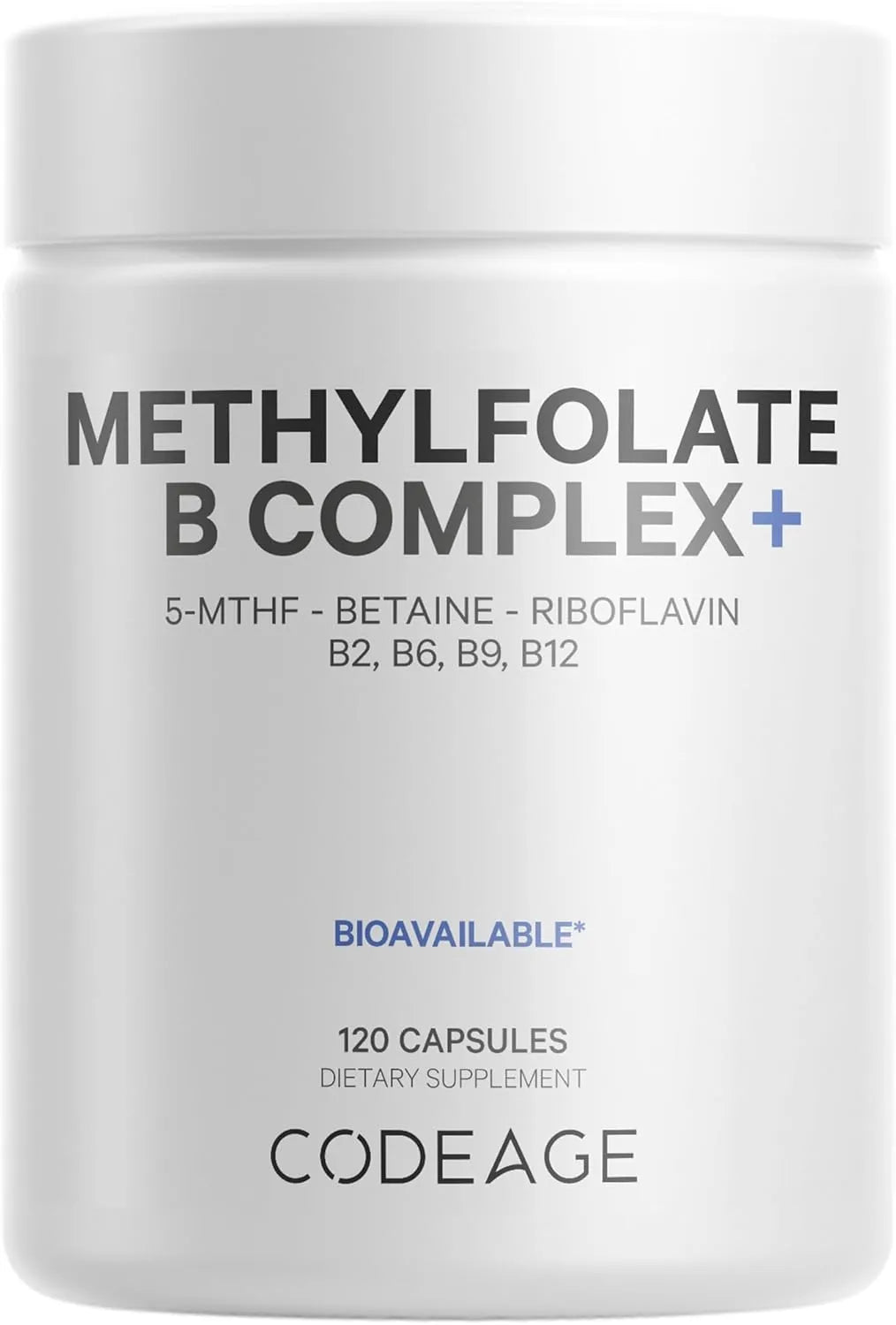 CODEAGE - Codeage Methylfolate B Complex 120 Capsulas - The Red Vitamin MX - Suplementos Alimenticios - {{ shop.shopifyCountryName }}