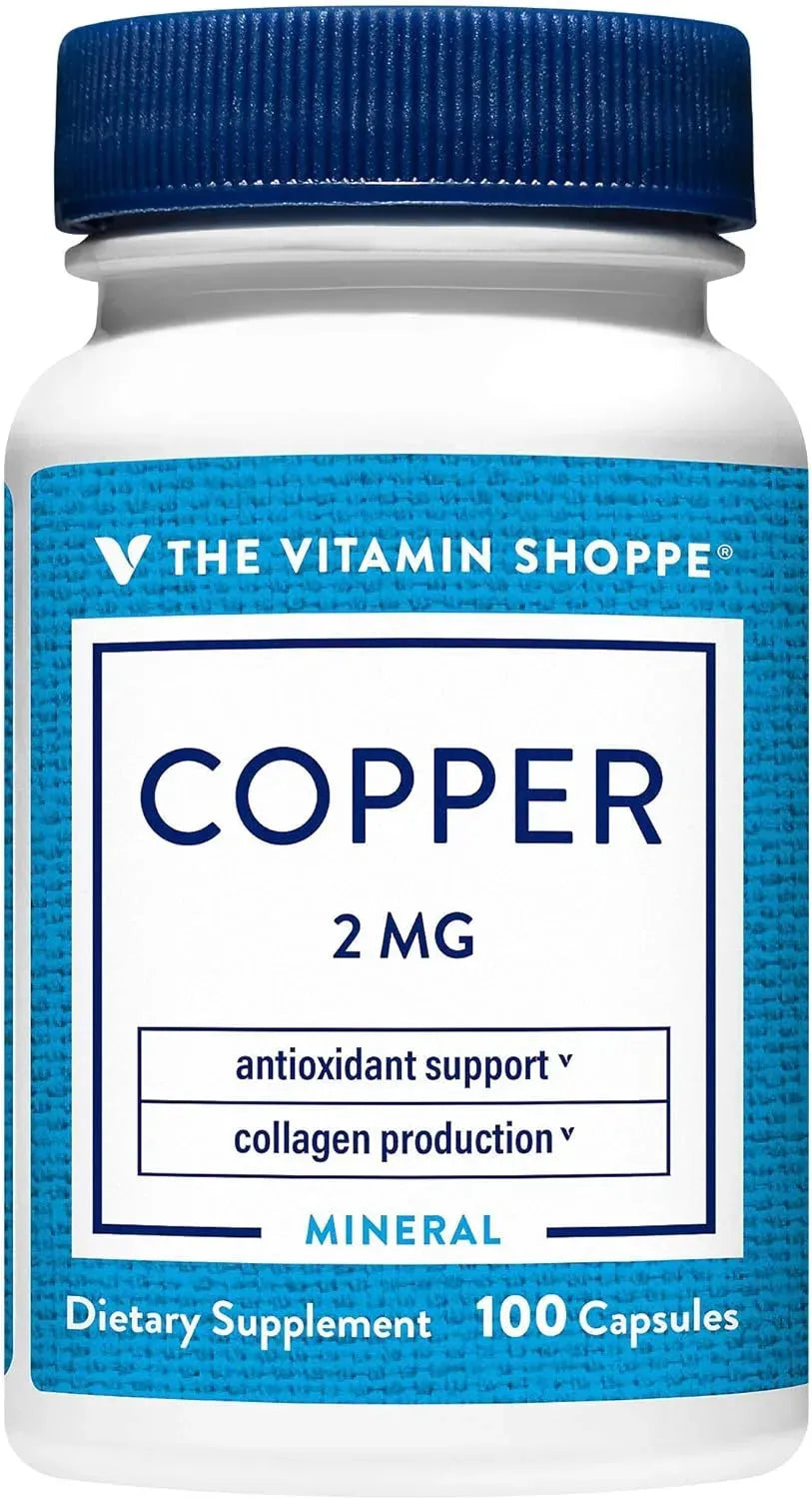 THE VITAMIN SHOPPE - The Vitamin Shoppe Copper 2Mg. 100 Capsulas - The Red Vitamin MX - Suplementos Alimenticios - {{ shop.shopifyCountryName }}