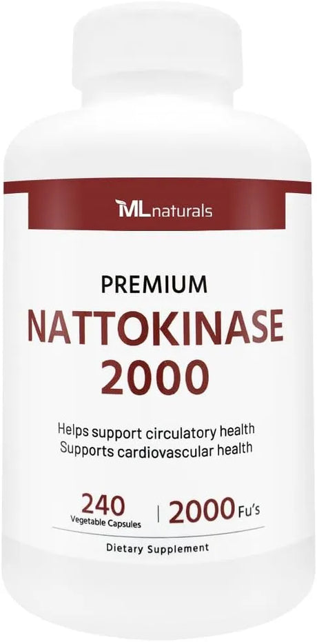ML NATURALS - ML Naturals Premium Nattokinase 2000 FU 240 Capsulas - The Red Vitamin MX - Suplementos Alimenticios - {{ shop.shopifyCountryName }}