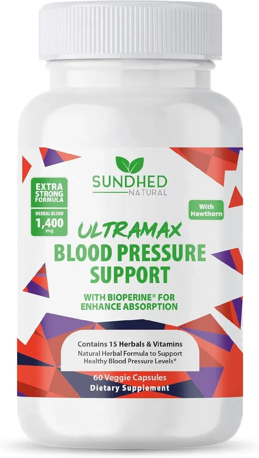 SUNDHED - Sundhed Natrual UltraMax Blood Pressure 60 Capsulas - The Red Vitamin MX - Suplementos Alimenticios - {{ shop.shopifyCountryName }}