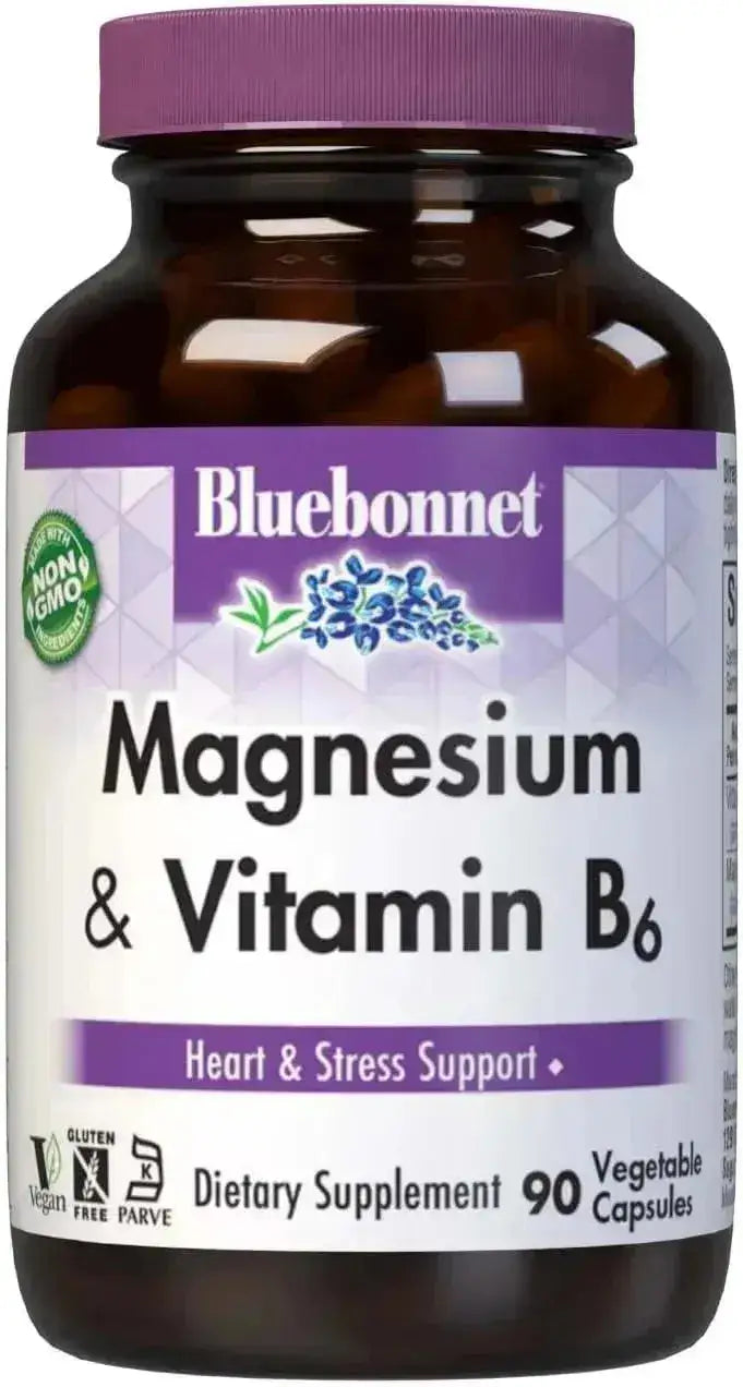 BLUEBONNET NUTRITION - BlueBonnet Magnesium Plus B-6 90 Capsulas - The Red Vitamin MX - Suplementos Alimenticios - {{ shop.shopifyCountryName }}