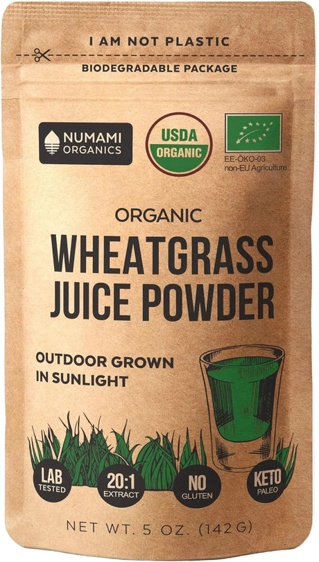 NUMAMI ORGANICS - Numami Organic Wheatgrass Juice Powder 142Gr. - The Red Vitamin MX - Suplementos Alimenticios - {{ shop.shopifyCountryName }}