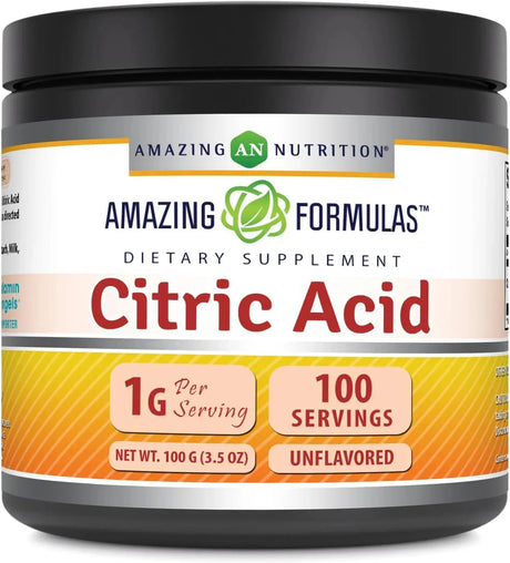 AMAZING FORMULAS - Amazing Formulas Citric Acid Powder 100Gr. - The Red Vitamin MX - Suplementos Alimenticios - {{ shop.shopifyCountryName }}