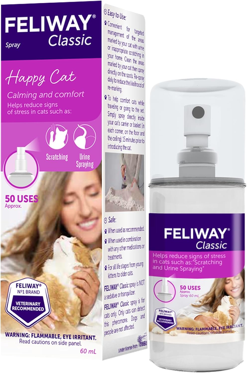 FELIWAY Classic Cat Calming Spray 60Ml.