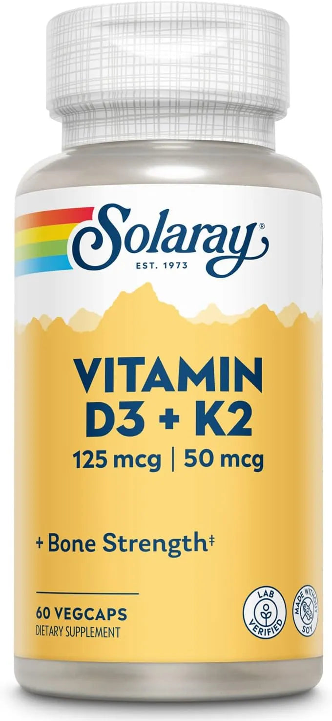 SOLARAY - SOLARAY Vitamin D3 K2 60 Capsulas - The Red Vitamin MX - Suplementos Alimenticios - {{ shop.shopifyCountryName }}