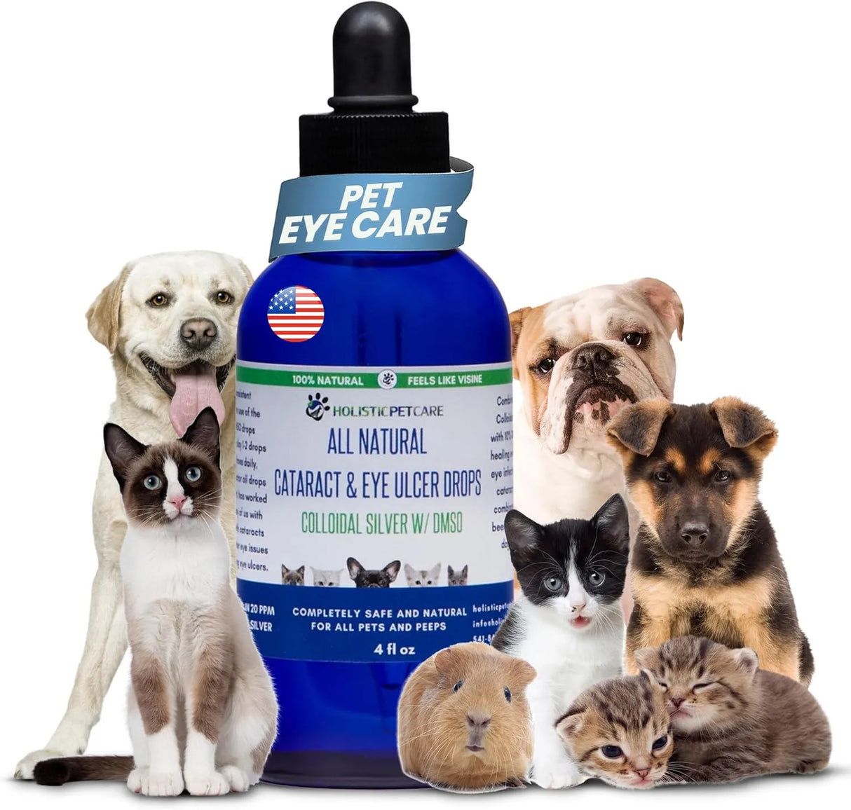 HOLISTIC PET CARE - HOLISTIC PET CARE Eye Ulcer Drops 4 Fl.Oz. - The Red Vitamin MX - Cuidado De Los Ojos De Los Perros - {{ shop.shopifyCountryName }}