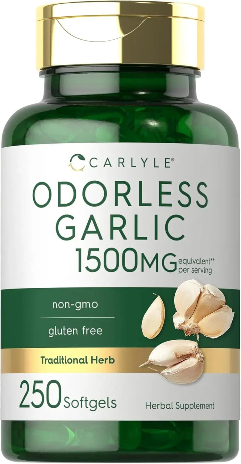 CARLYLE - Carlyle Odorless Garlic 1500Mg. 250 Capsulas Blandas - The Red Vitamin MX - Suplementos Alimenticios - {{ shop.shopifyCountryName }}
