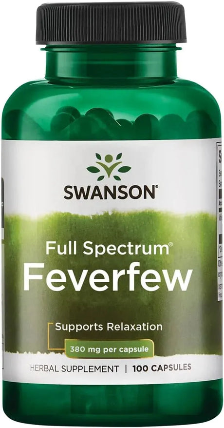 SWANSON - Swanson Feverfew 380Mg. 100 Capsulas - The Red Vitamin MX - Suplementos Alimenticios - {{ shop.shopifyCountryName }}