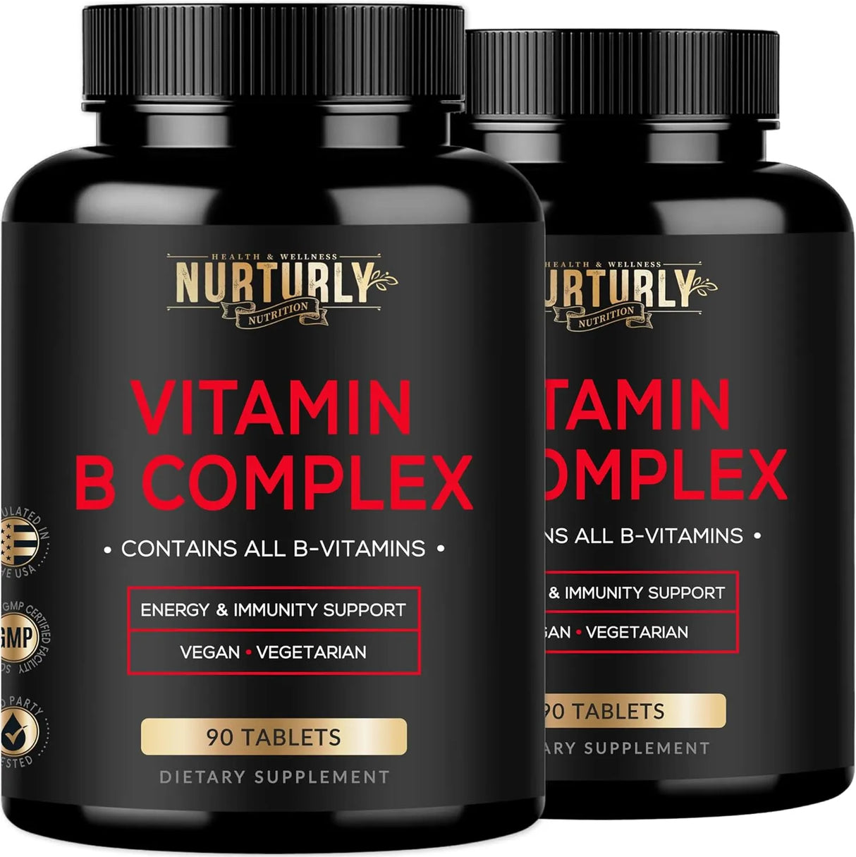 NURTURLY - Nurturly Vitamin B Complex 90 Tabletas 2 Pack - The Red Vitamin MX - Suplementos Alimenticios - {{ shop.shopifyCountryName }}