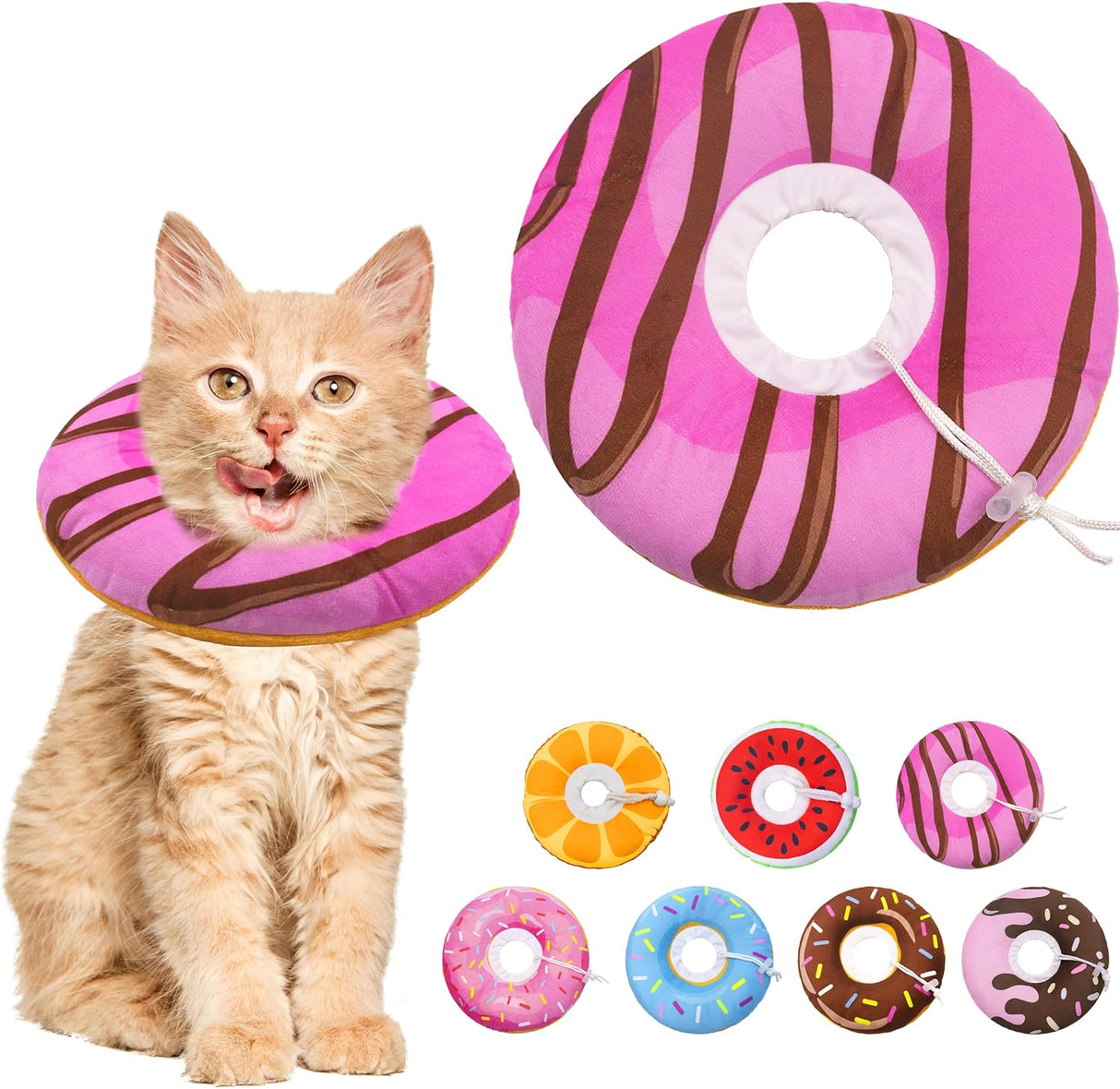 Seyezo Cat Cone Collar Soft Pink Small