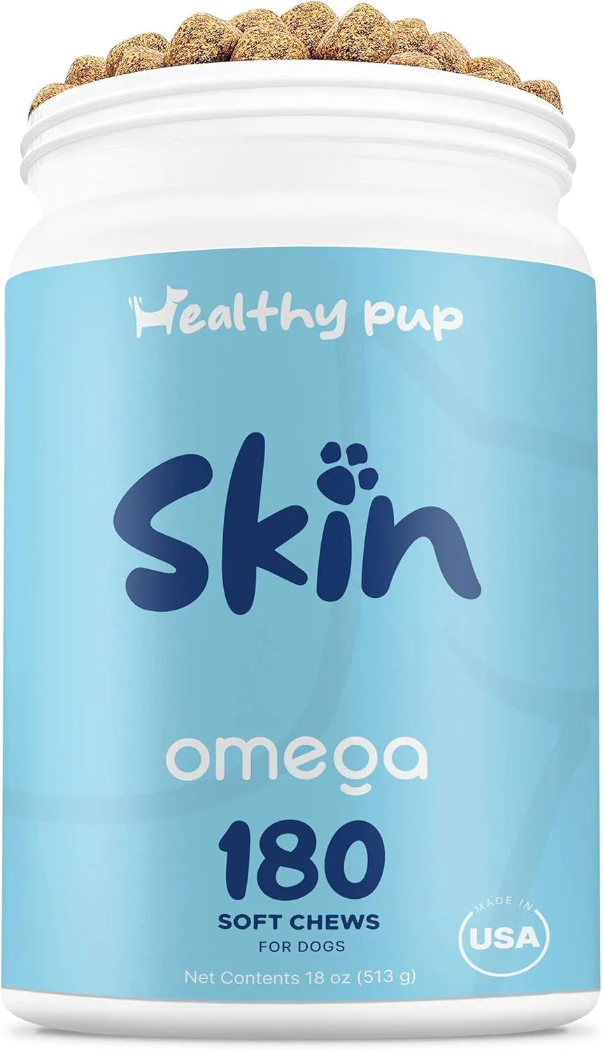 HEALTHY PUP - Healthy Pup Dog Fish Oil 180 Masticables - The Red Vitamin MX - Aceite De Pescado Para Perros - {{ shop.shopifyCountryName }}