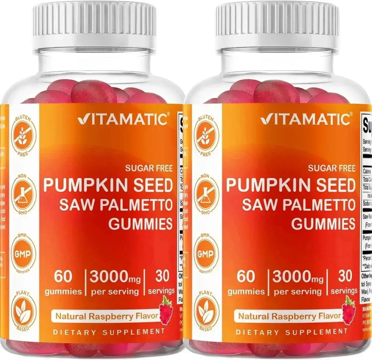 VITAMATIC - Vitamatic Sugar Free Pumpkin Seed Gummies 3000Mg. 60 Gomitas 2 Pack - The Red Vitamin MX - Suplementos Alimenticios - {{ shop.shopifyCountryName }}