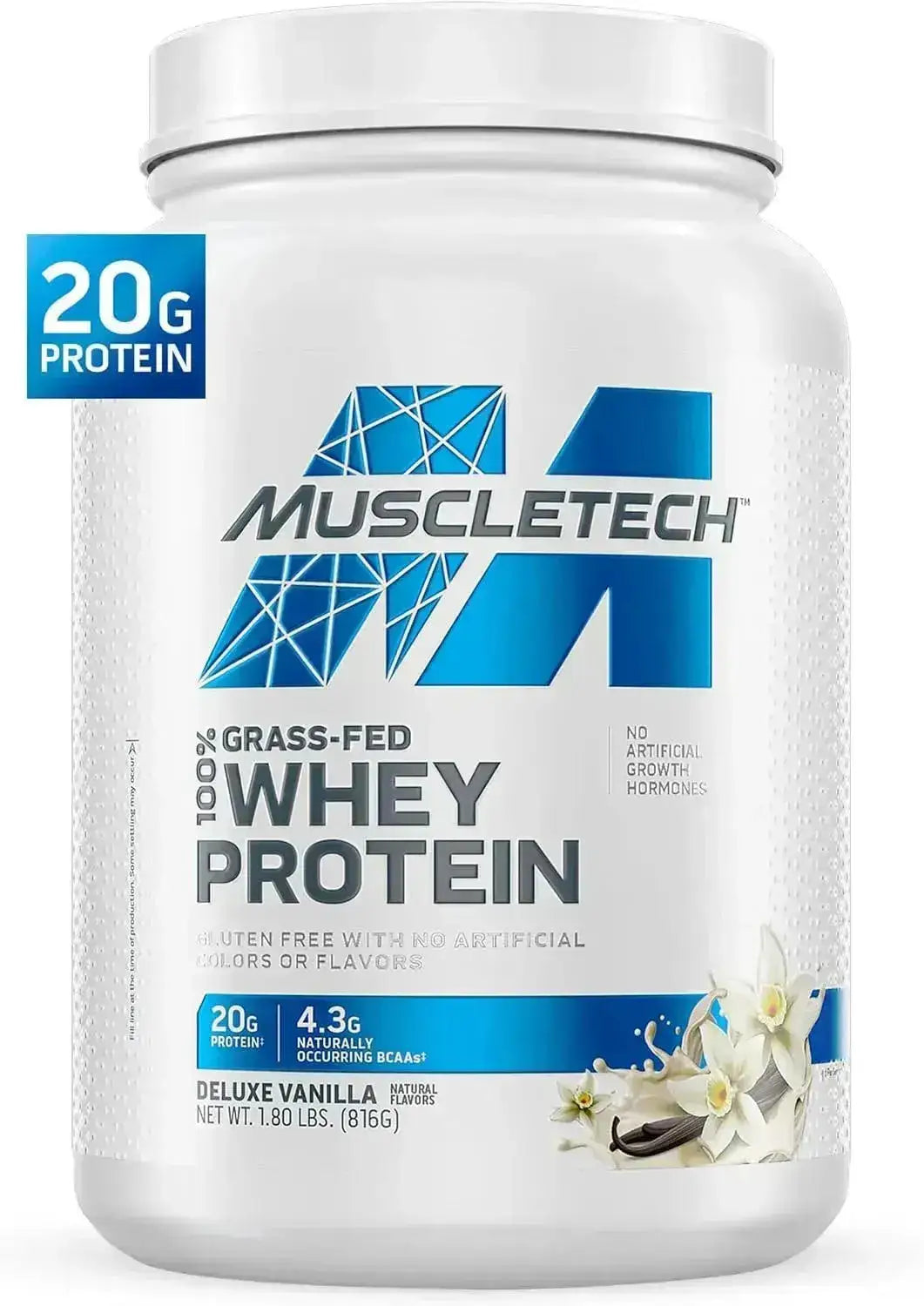 MUSCLETECH - Muscletech Grass-Fed Whey Protein Powder Deluxe Vanilla 816Gr. - The Red Vitamin MX - Suplementos Alimenticios - {{ shop.shopifyCountryName }}
