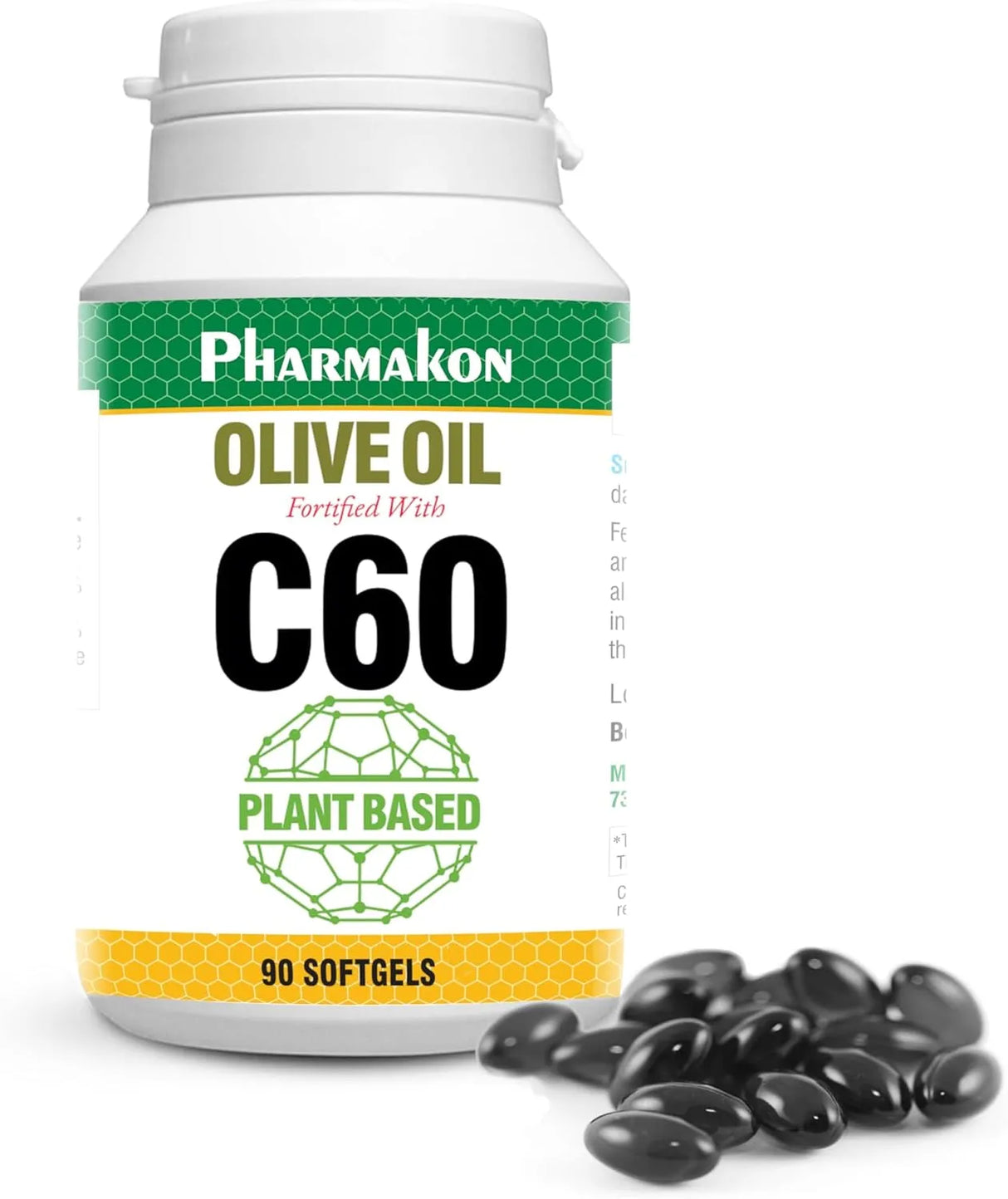 PHARMAKON - PHARMAKON C60 Enriched Olive Oil 90 Capsulas Blandas - The Red Vitamin MX - Suplementos Alimenticios - {{ shop.shopifyCountryName }}
