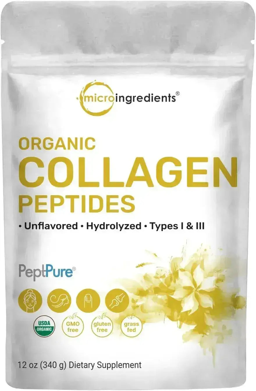 MICRO INGREDIENTS - Micro Ingredients Organic Collagen Peptides Powder 340Gr. - The Red Vitamin MX - Suplementos Alimenticios - {{ shop.shopifyCountryName }}