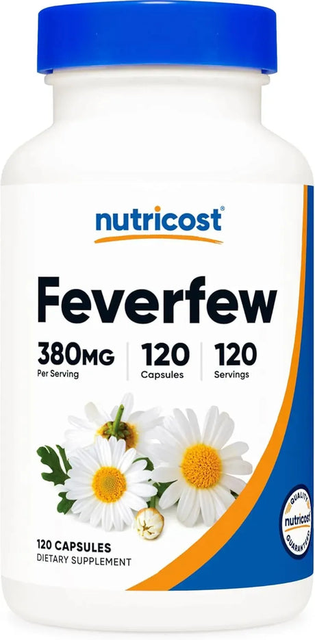 NUTRICOST - Nutricost Feverfew 380Mg. 120 Capsulas - The Red Vitamin MX - Suplementos Alimenticios - {{ shop.shopifyCountryName }}
