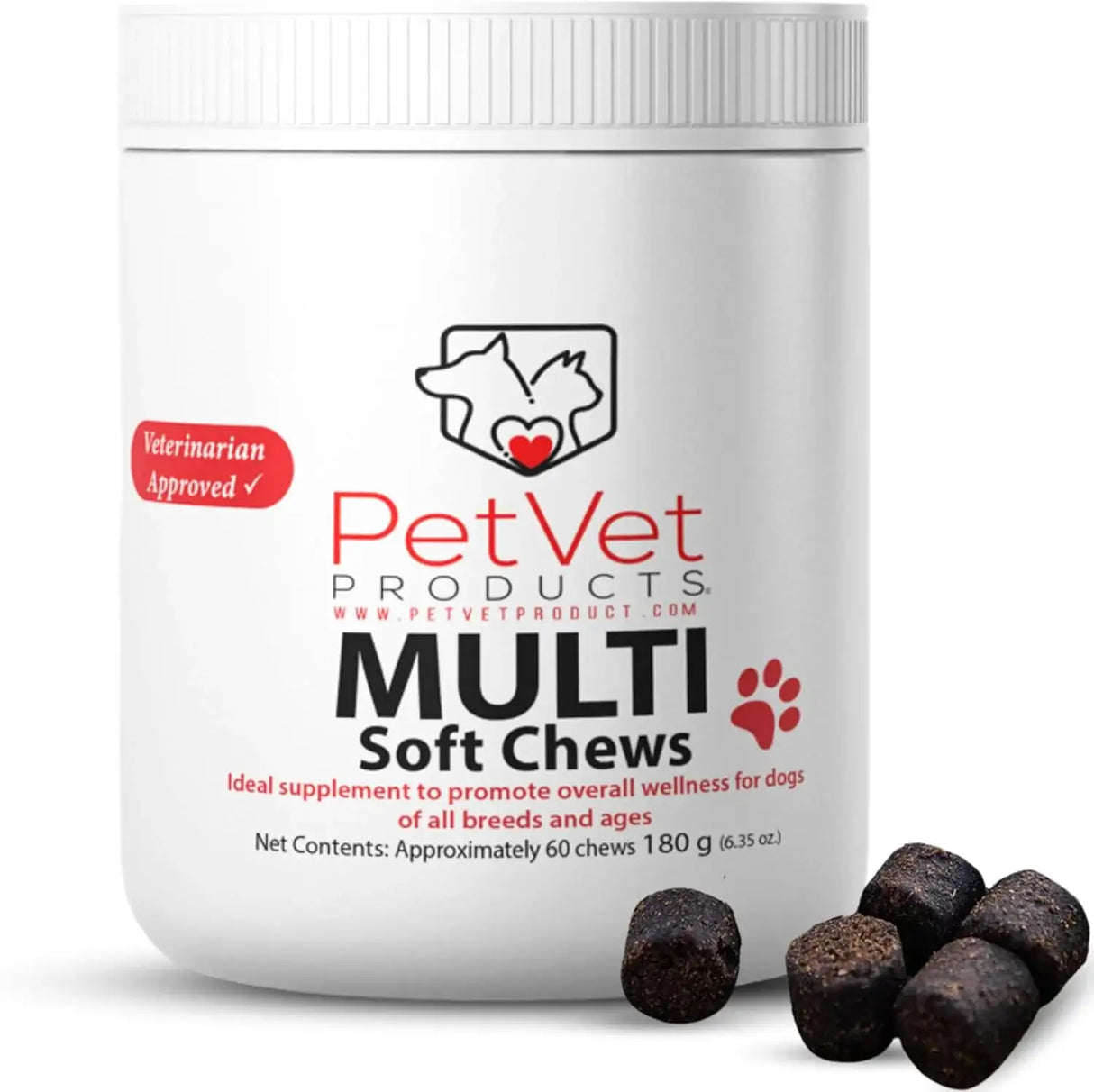 PET VET - Pet Vet Multi Soft Chews for Dogs 60 Masticables - The Red Vitamin MX - Multivitamínicos Para Perros - {{ shop.shopifyCountryName }}