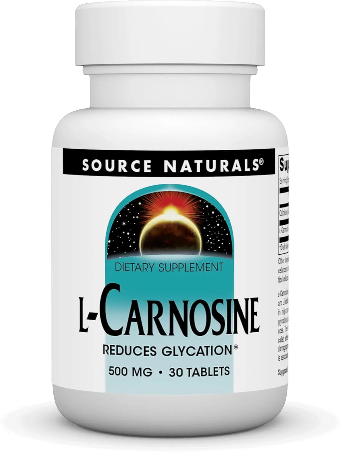 SOURCE NATURALS - Source Naturals L-Carnosine 500Mg. 30 Tabletas - The Red Vitamin MX - Suplementos Alimenticios - {{ shop.shopifyCountryName }}