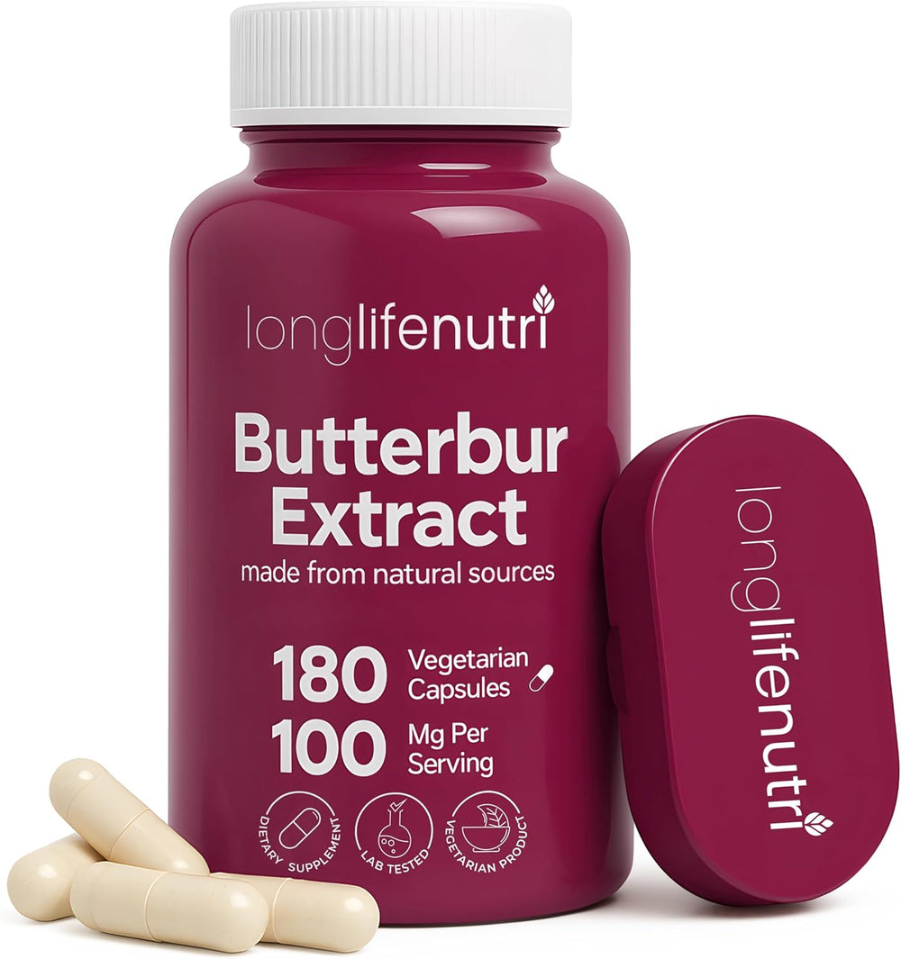 LongLifeNutri Butterbur Extract 100Mg. 180 Capsulas