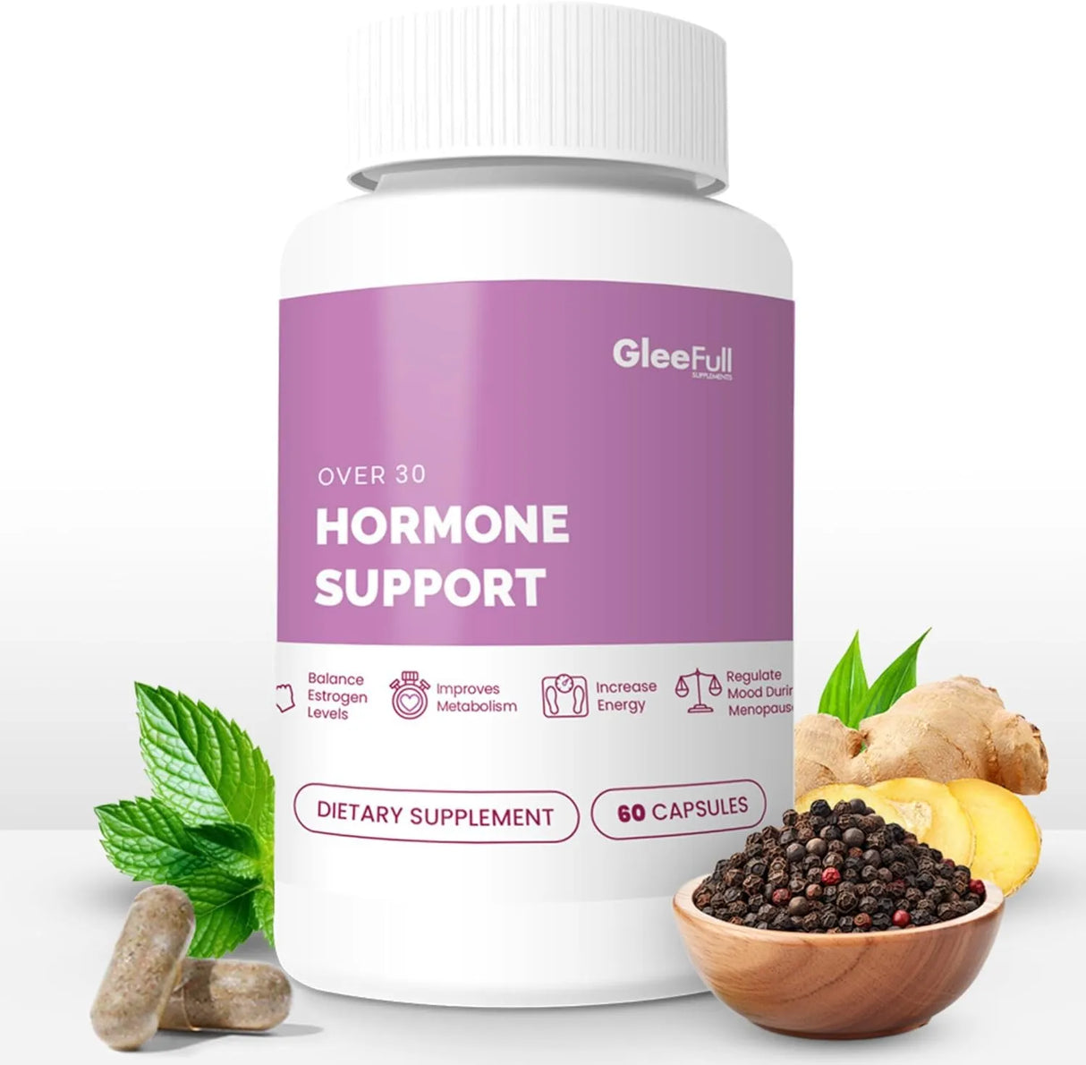 GLEEFULL - GleeFull Over 30 Hormone Support 60 Capsulas - The Red Vitamin MX - Suplementos Alimenticios - {{ shop.shopifyCountryName }}