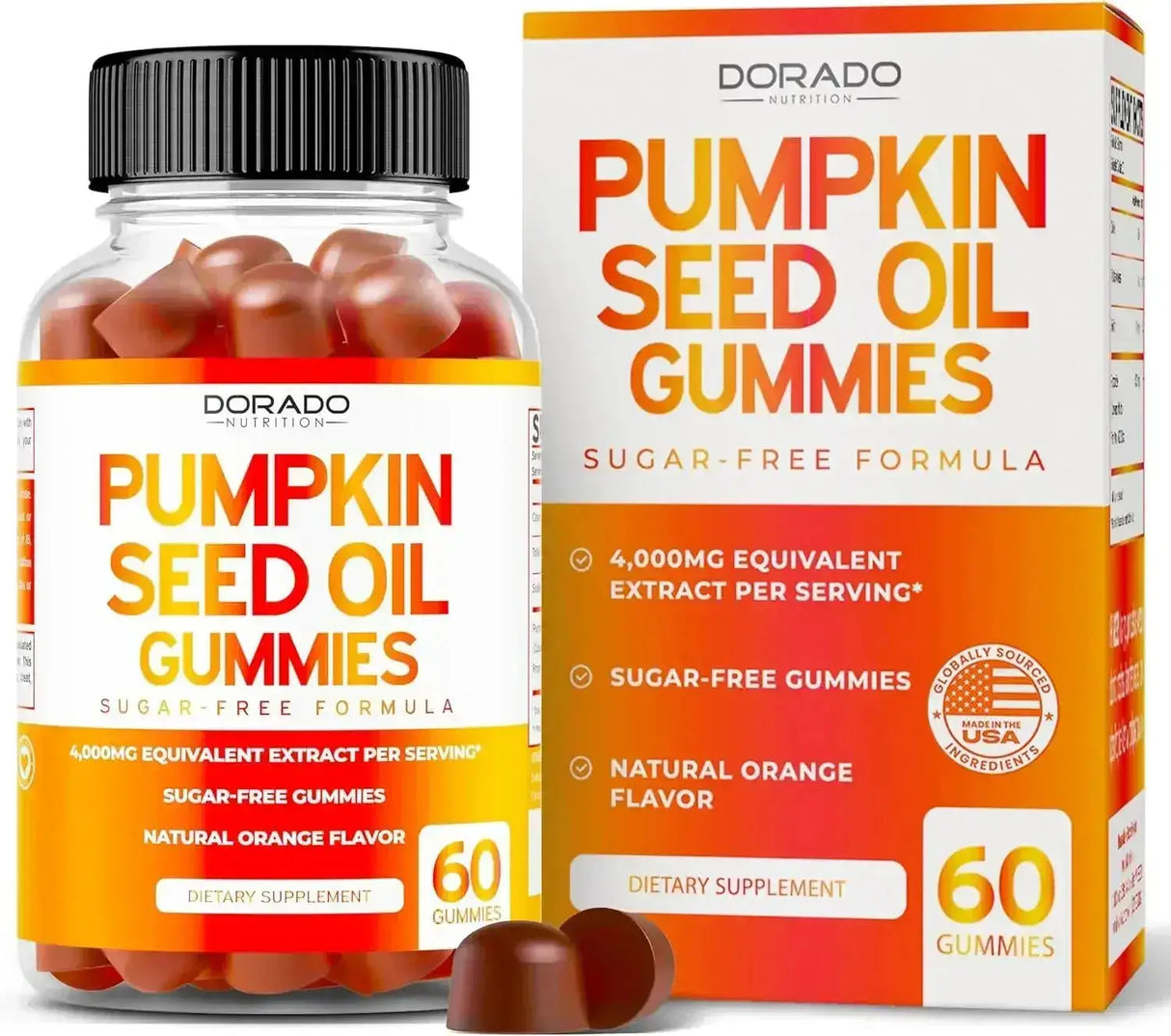 DORADO NUTRITION - Dorado Nutrition Pumpkin Seed Oil Gummies 4000Mg. 60 Gomitas - The Red Vitamin MX - Suplementos Alimenticios - {{ shop.shopifyCountryName }}