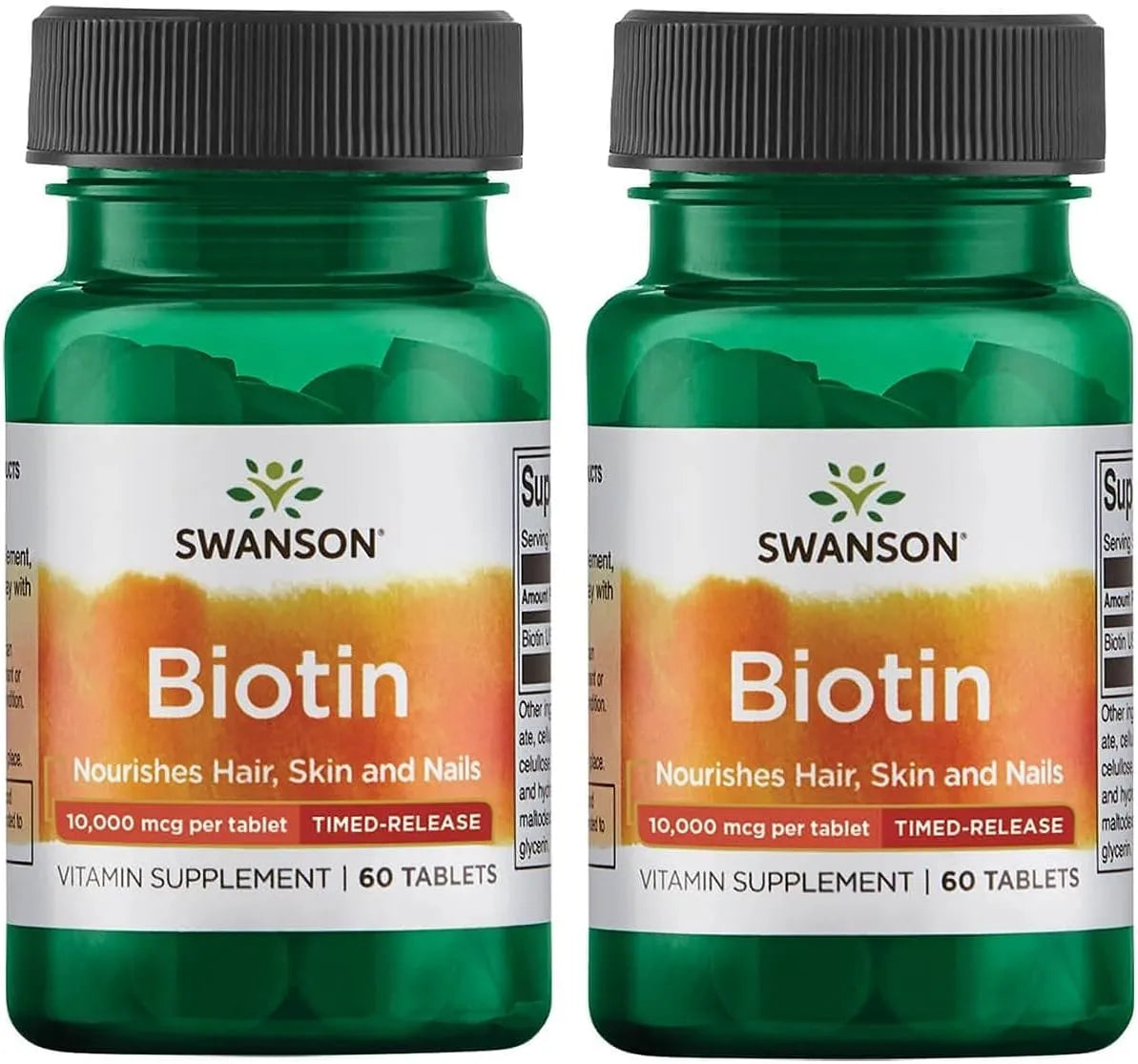 SWANSON - Swanson Biotin 10,000mcg 60 Tabletas 2 Pack - The Red Vitamin MX - Suplementos Alimenticios - {{ shop.shopifyCountryName }}