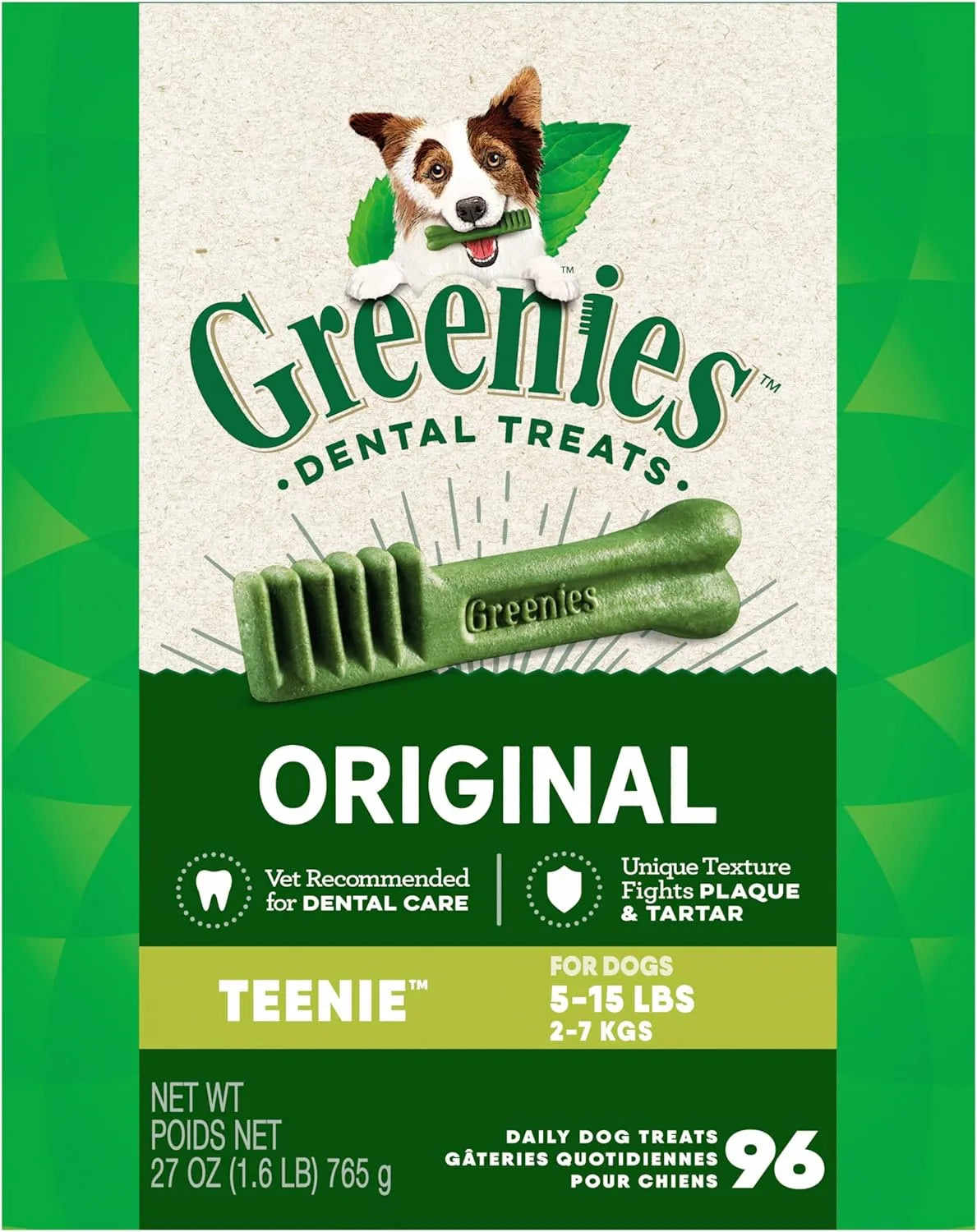 GREENIES - Greenies Original Teenie Natural Dental Care Dog Treats 96 Piezas - The Red Vitamin MX - Cuidado Dental Para Perros - {{ shop.shopifyCountryName }}