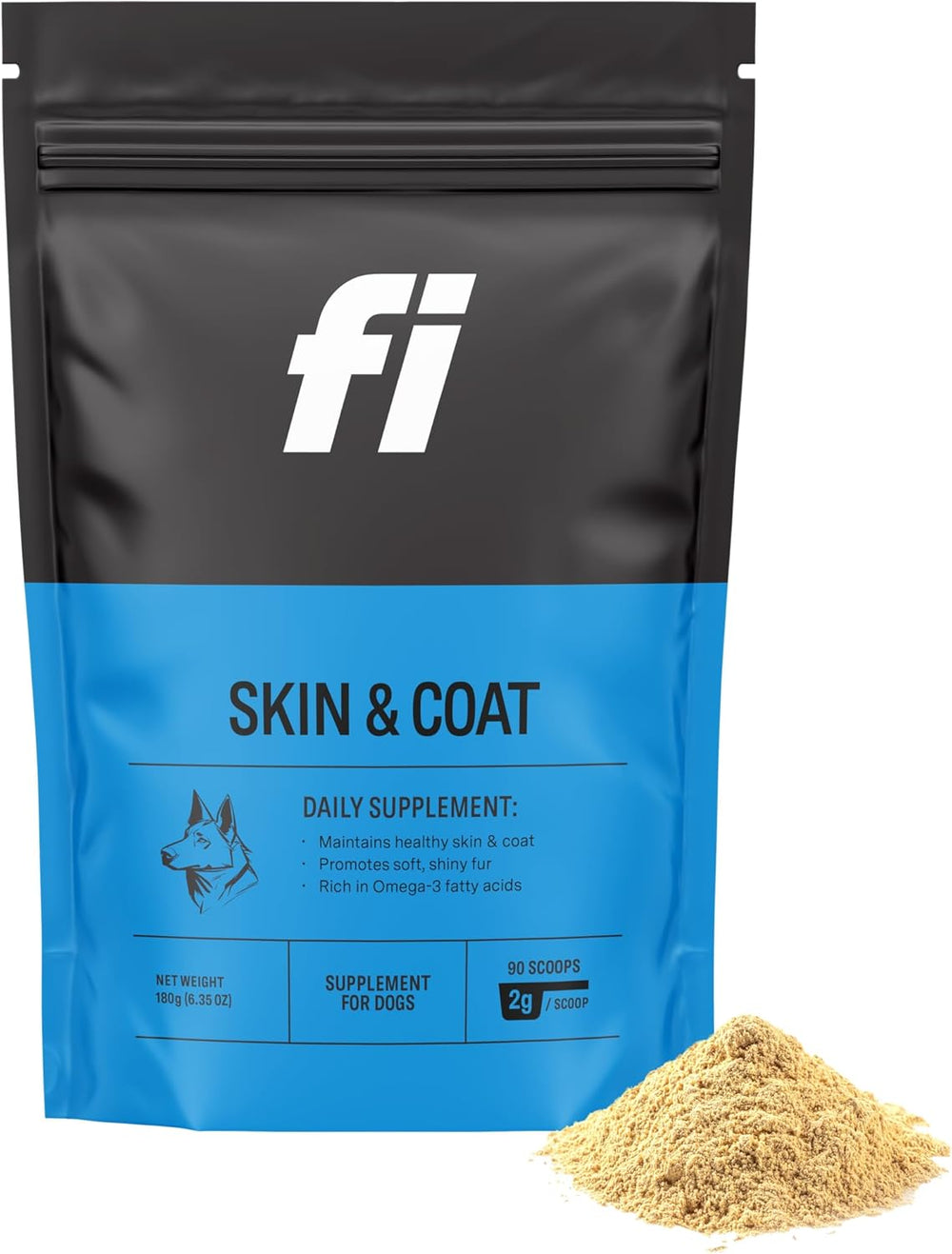 Fi Skin & Coat Powder Food Topper 90 Servicios 180Gr.