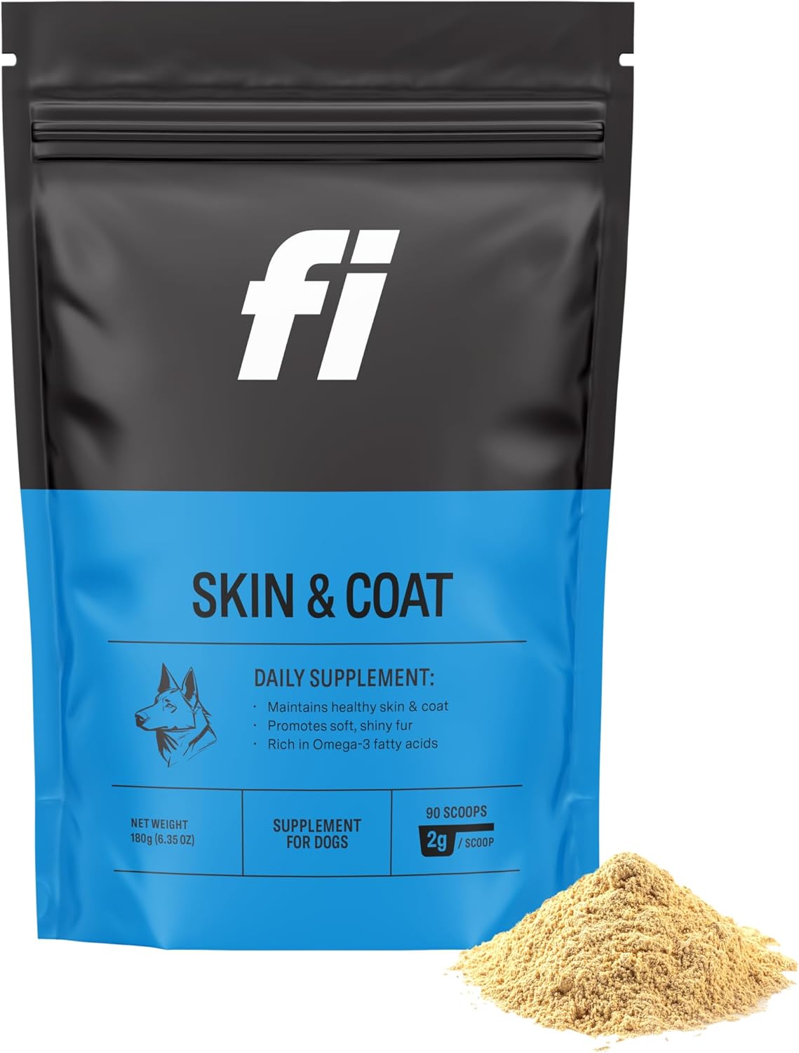 Fi Skin & Coat Powder Food Topper 90 Servicios 180Gr.