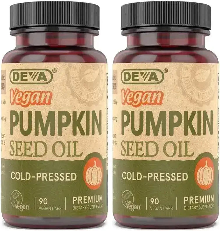 DEVA - DEVA Nutrition Vegan Pumpkin Seed Oil 500Mg. 90 Capsulas 2 Pack - The Red Vitamin MX - Suplementos Alimenticios - {{ shop.shopifyCountryName }}