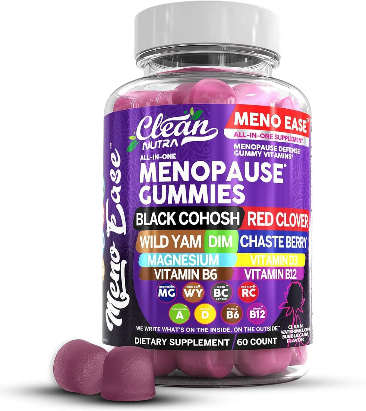 CLEAN NUTRACEUTICALS - Clean Nutraceuticals Menopause Supplement for Women Gummies 60 Gomitas - The Red Vitamin MX - Suplementos Alimenticios - {{ shop.shopifyCountryName }}
